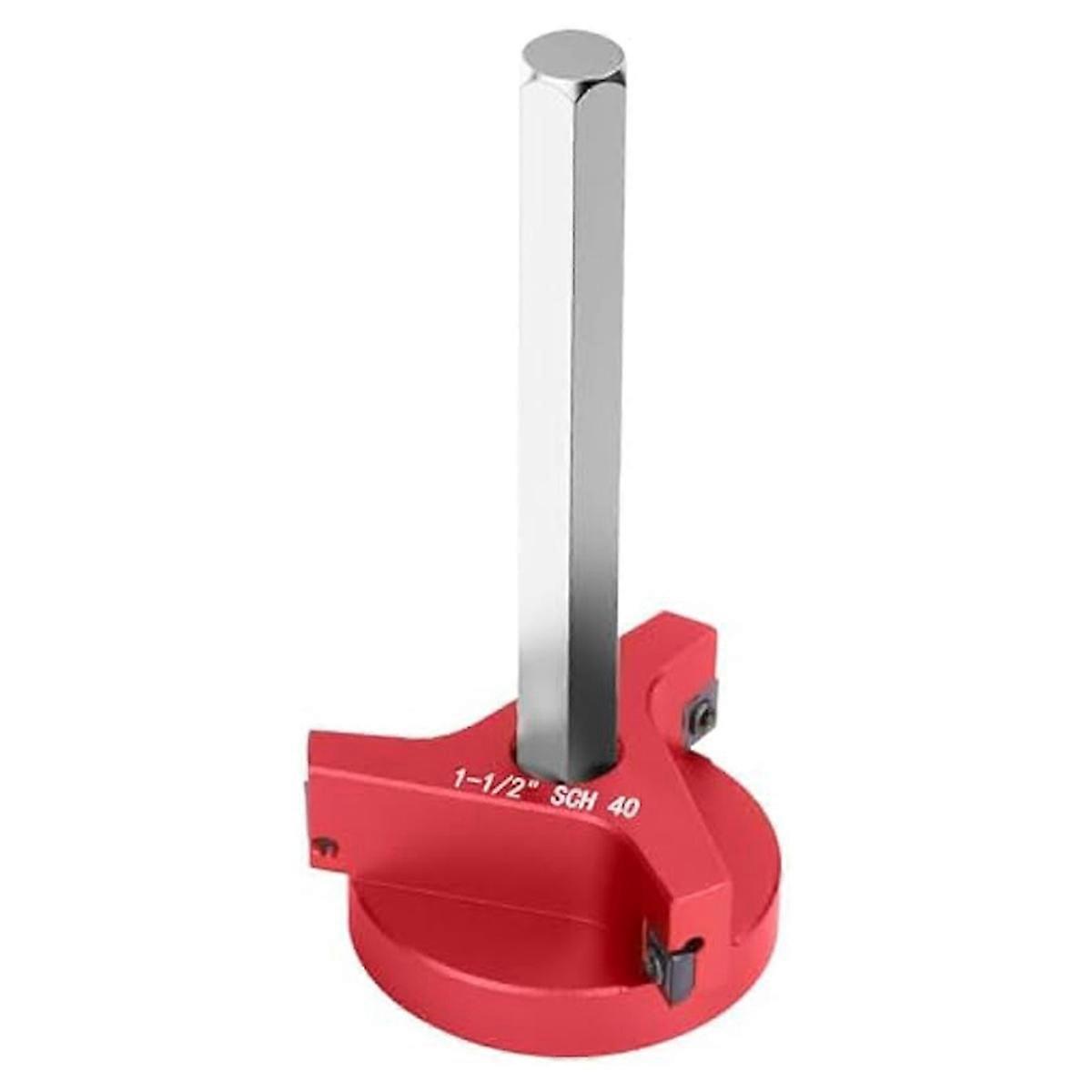 1-1/2 Inch PVC Pipe Reamer Kit with 3 Square Carbide Insert, PVC Fitting Saver, Socket Saver for SC