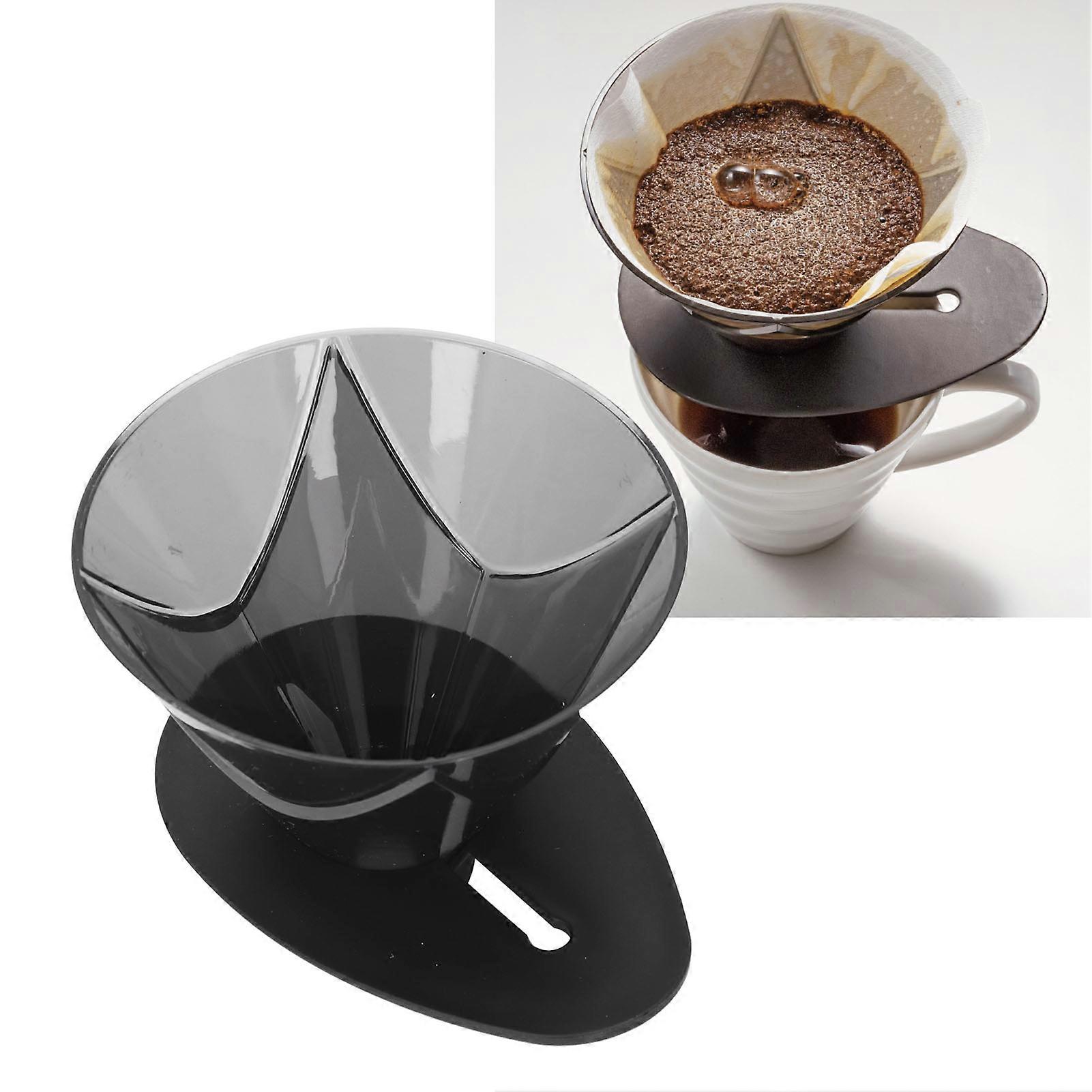 Pour Over Coffee Dripper PP Material Simple and Elegant Reusable Cone Coffee Filter 