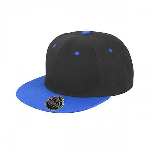 Result Unisex Core Bronx Original Flat Peak Snapback Dual Colour Cap (Pack of 2)