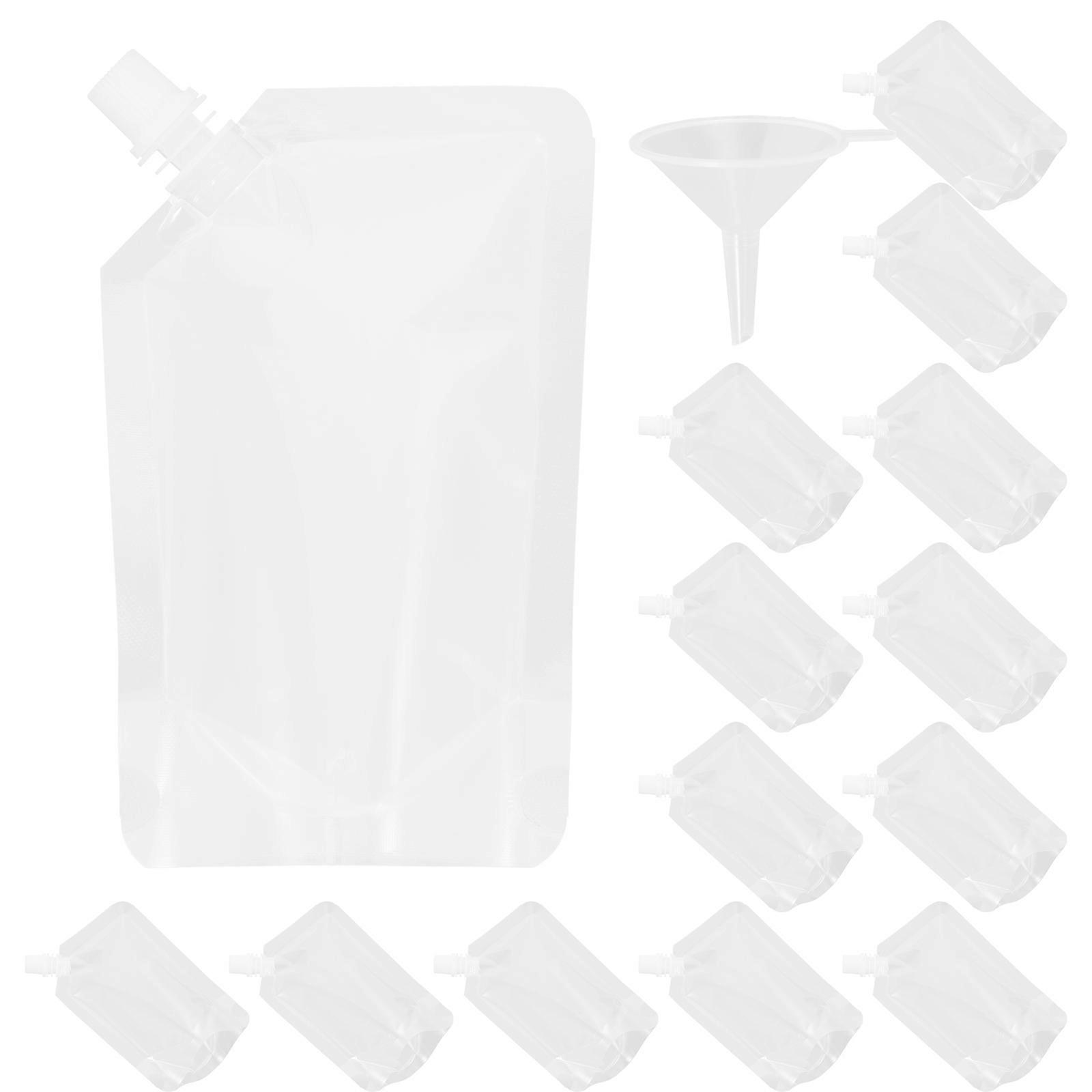 Juice Bags, Travel Drink Containers with Flattenable Design for Space Saving