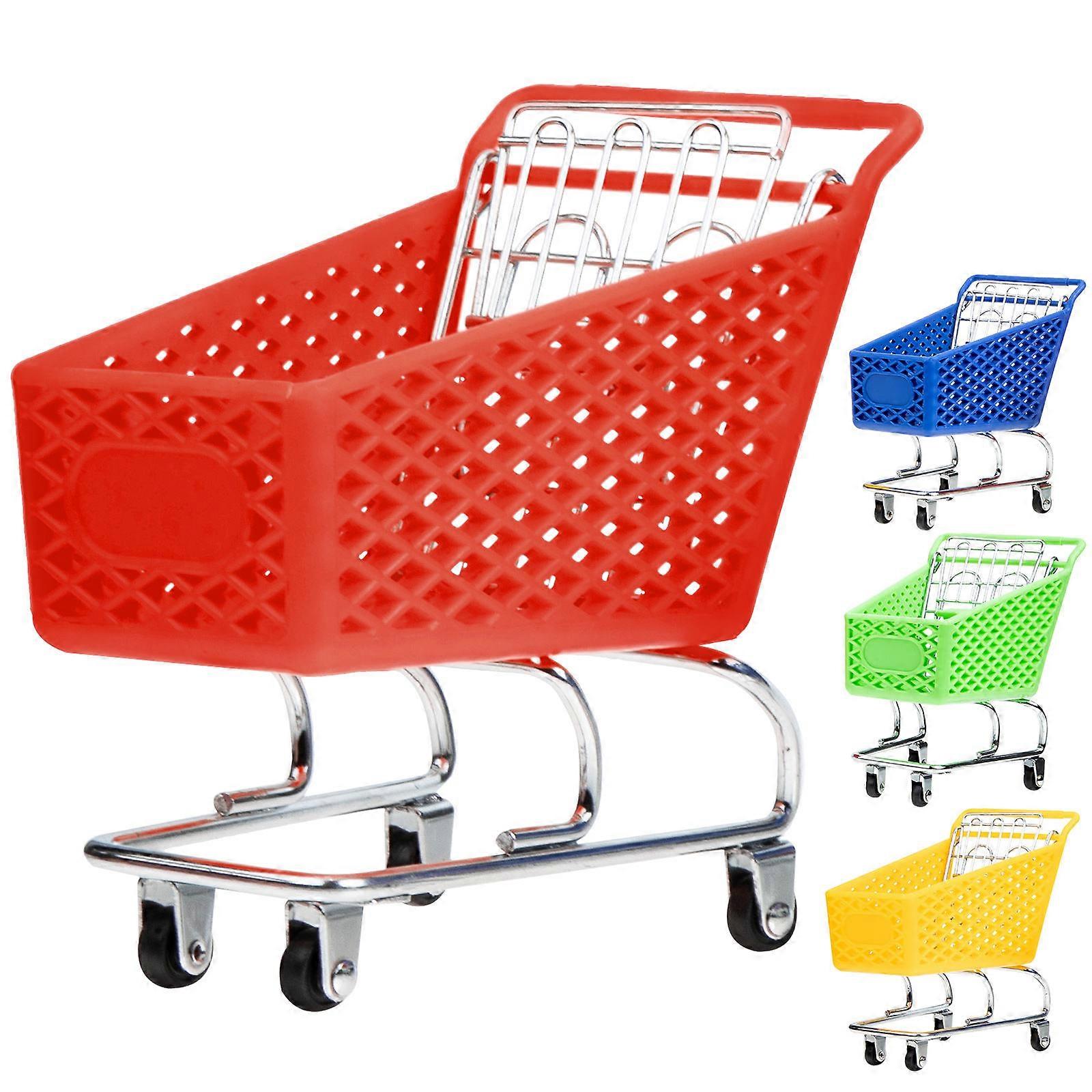 Functional Toy Cart, Small Grocery Style Unit for Organizing Items on Your Workspace