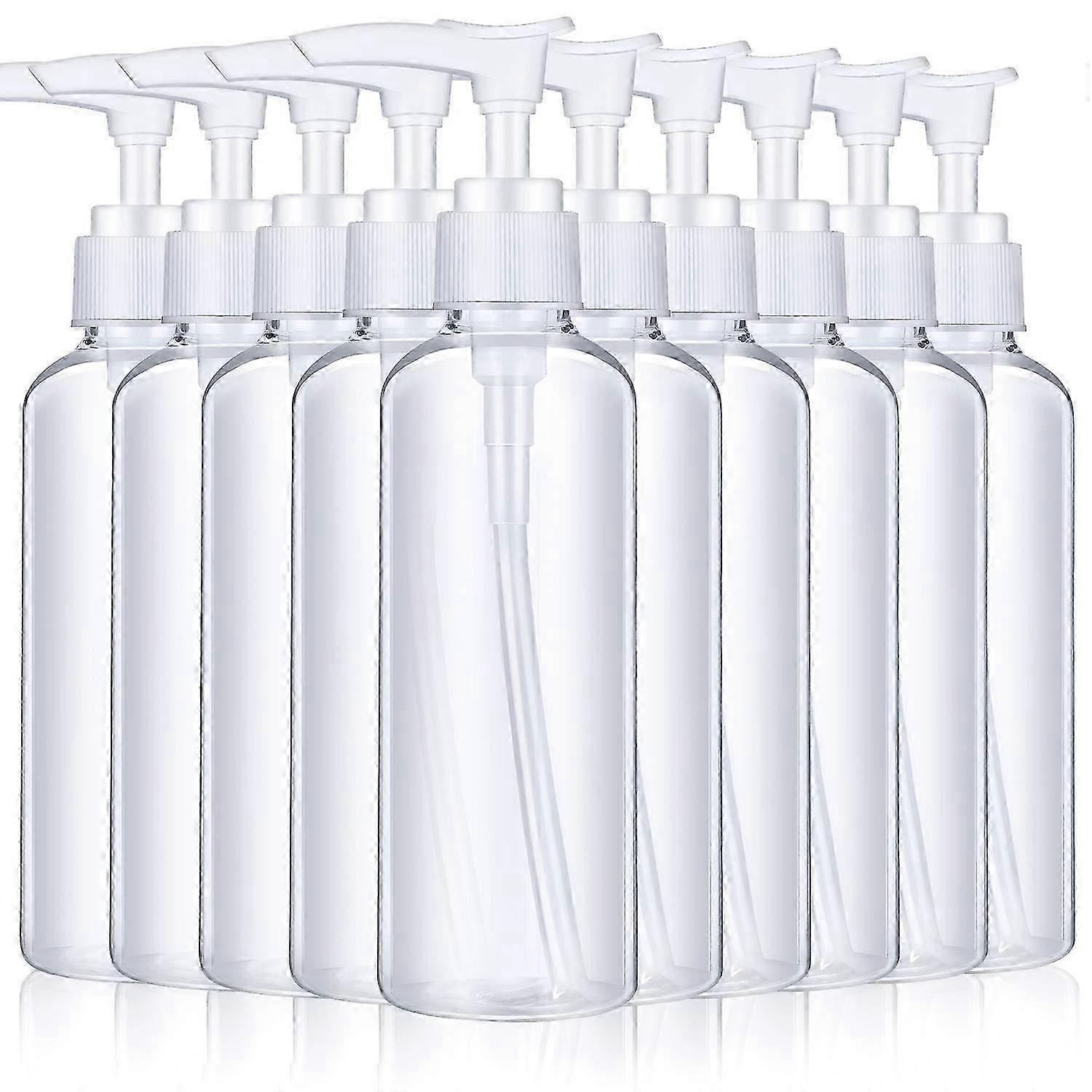 100ml Travel Plastic Bottles - Shampoo & Lotion Pump Containers