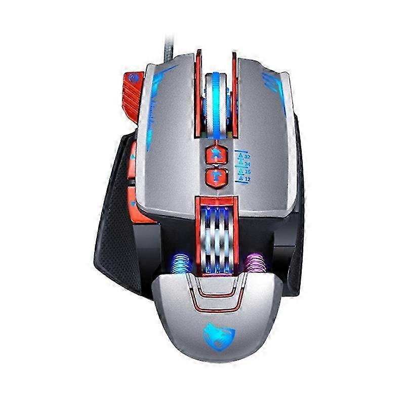 T-WOLF V9 8 Keys 3200 DPI Gaming Macro Definition Mechanical Wired Mouse 2025