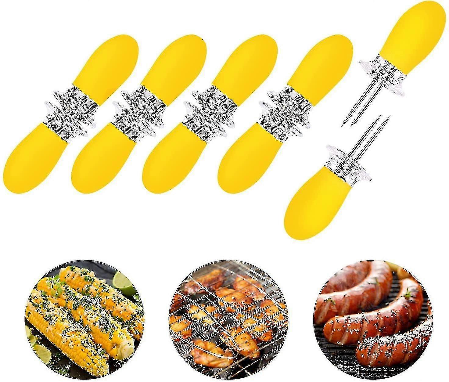 10pcs/5 Pcs Cob HS Less Steel Fork Skewers