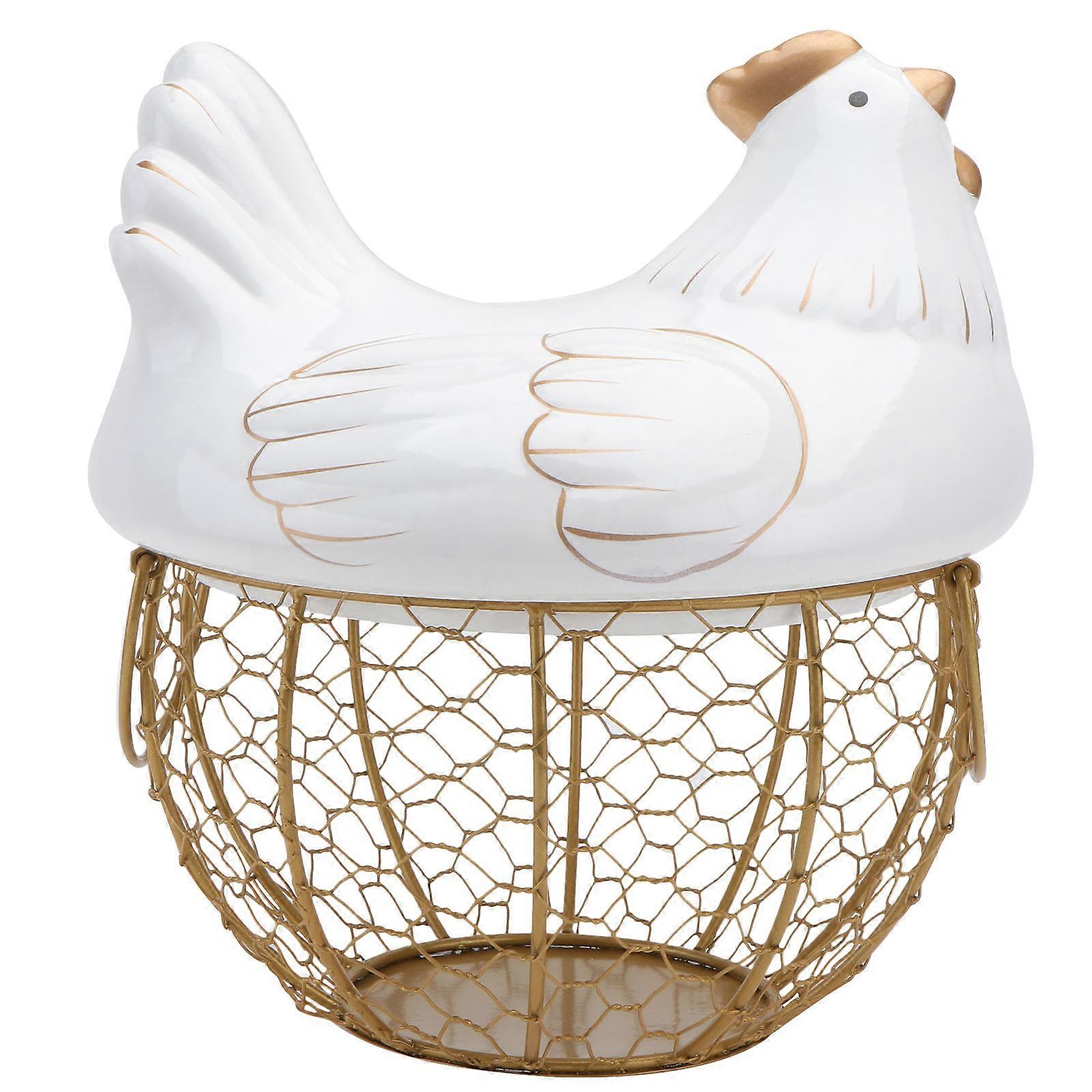 Ceramic and Iron Storage Container with Lid, Multi-functional for Everyday Needs