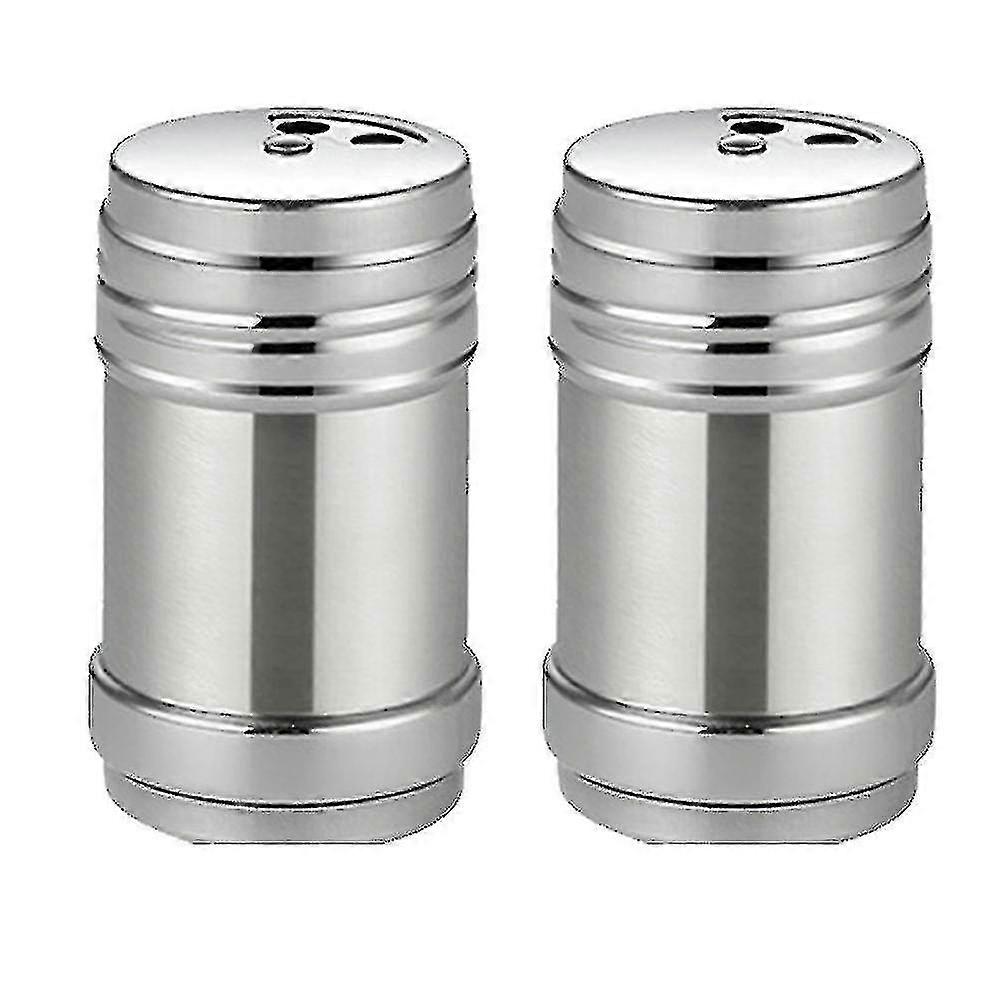Stainless Steel Salt & Pepper Shakers Set - Kitchen Essentials