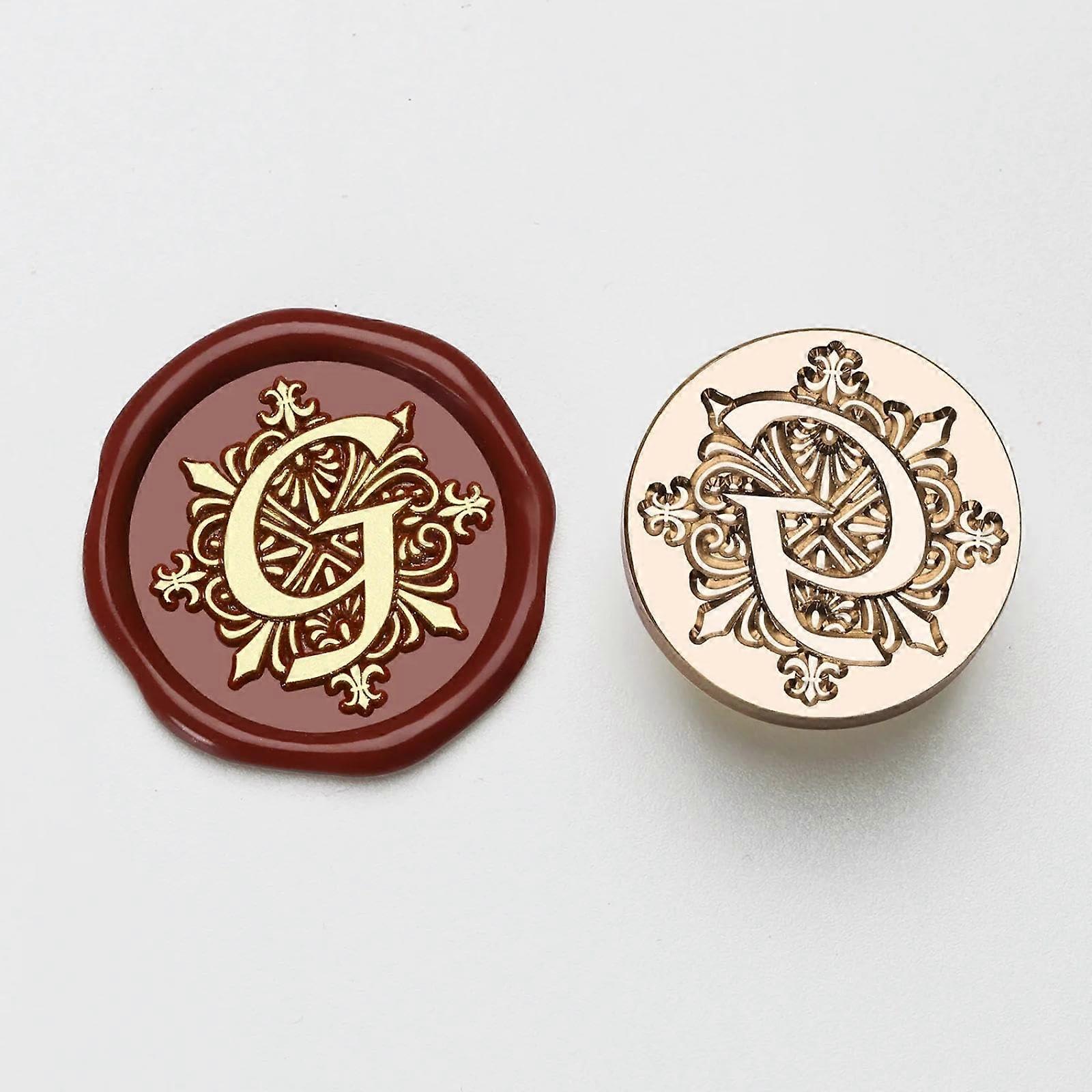 Wax Seal Stamp Set, Sealing Wax for Stamp, Head, Letter, Retro Seal Set, Stamp for Scrapbooking Printing Set, Wedding Craft Style, Stamp, Style G