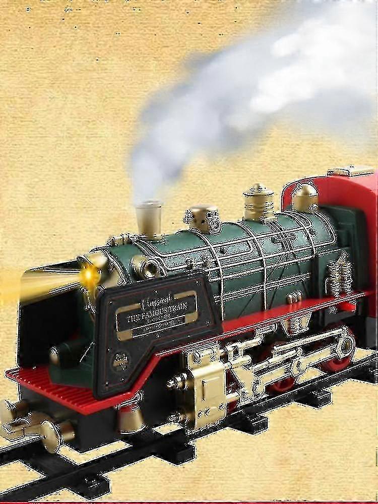 סט צעצועי רכבת, רכבת חשמלית נטענת עם צליל אורות קיטור מרחוק