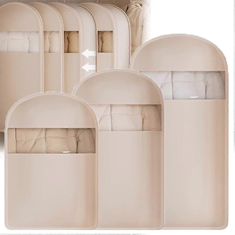 Space Saving Hanging Garment Bag S M L 3PCS With Self Compression Zipper Dust Cover For Down Coats 2025