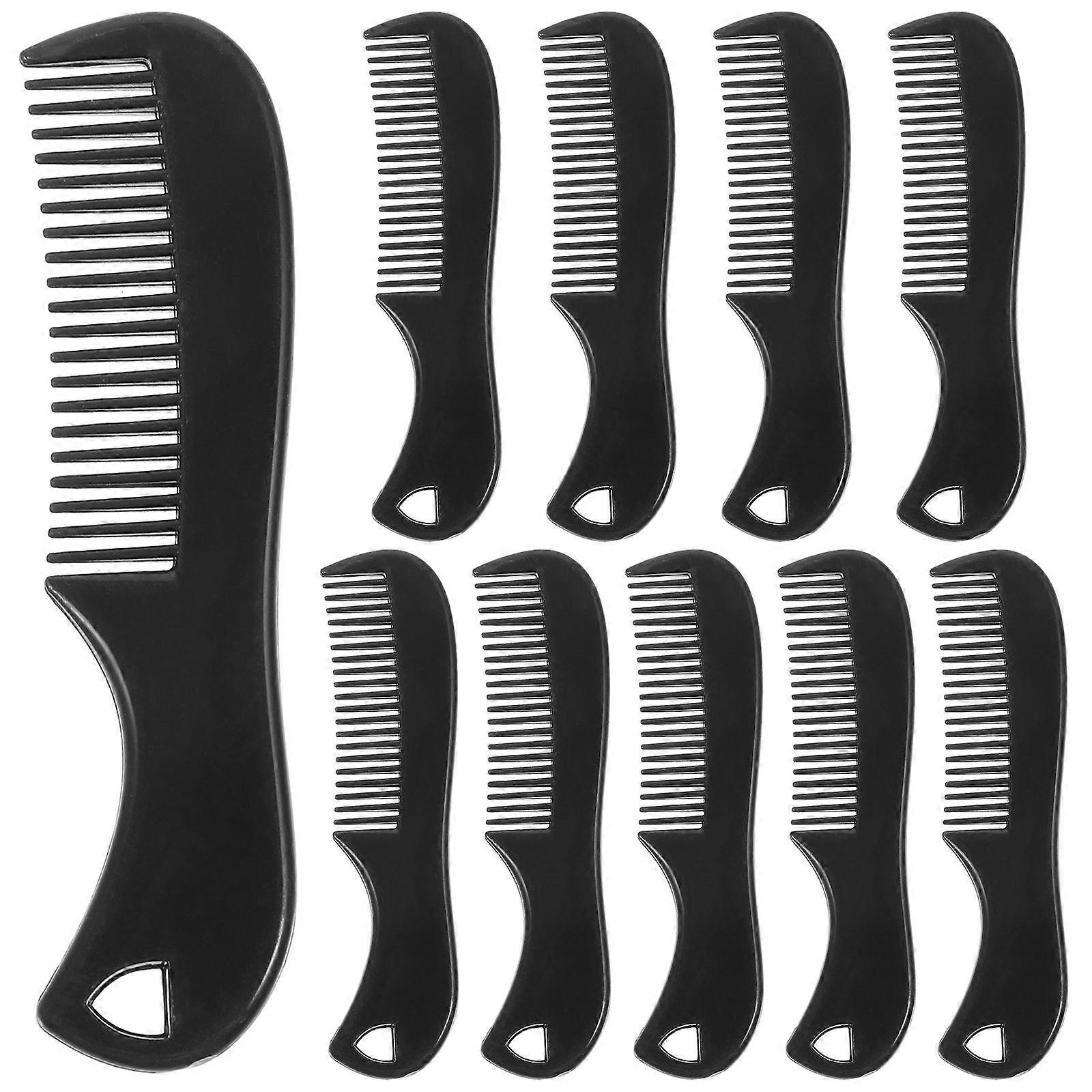 Portable 10pcs Beard Comb Set for Men – Compact Travel Grooming Accessory for All Hair Types, Easy to Clean