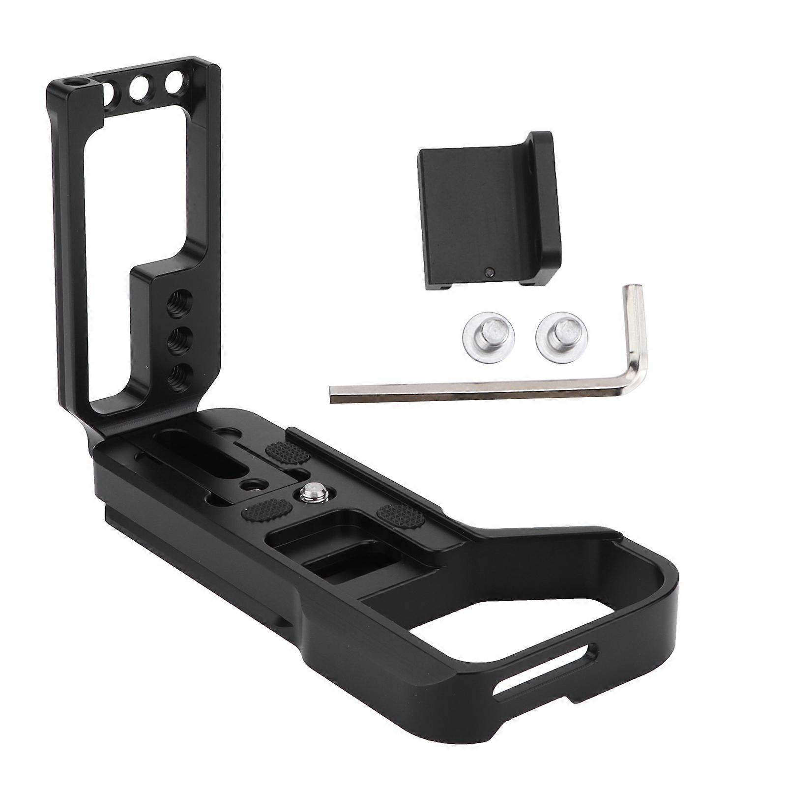 "Quick Release Stretchable L Plate for Sony A7M4/A7R4 with Cold Shoe Mount"