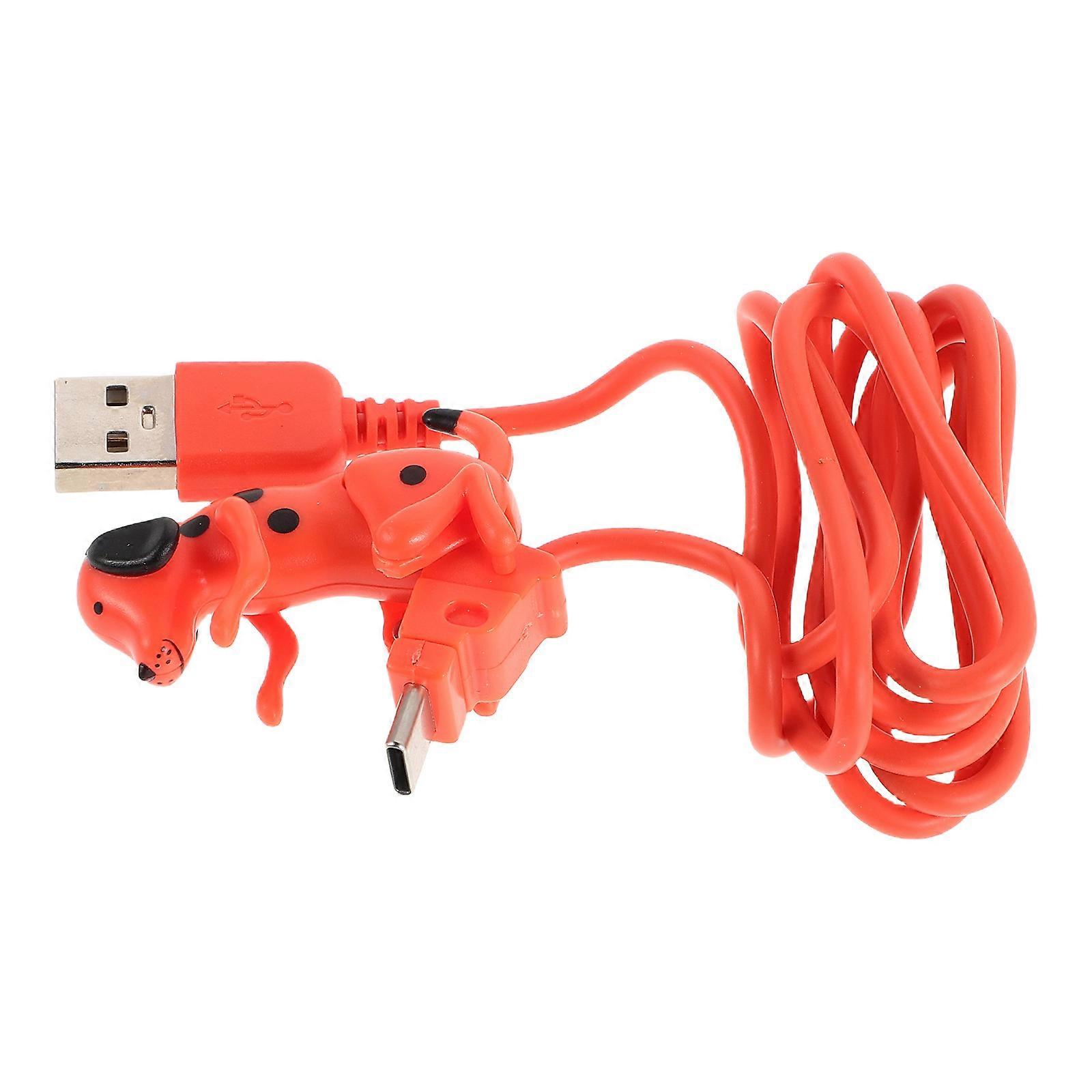 Stable Transmission Dog Phone Charger Fast Charging Cable For Smartphone Type-C Devices Travel 1Set