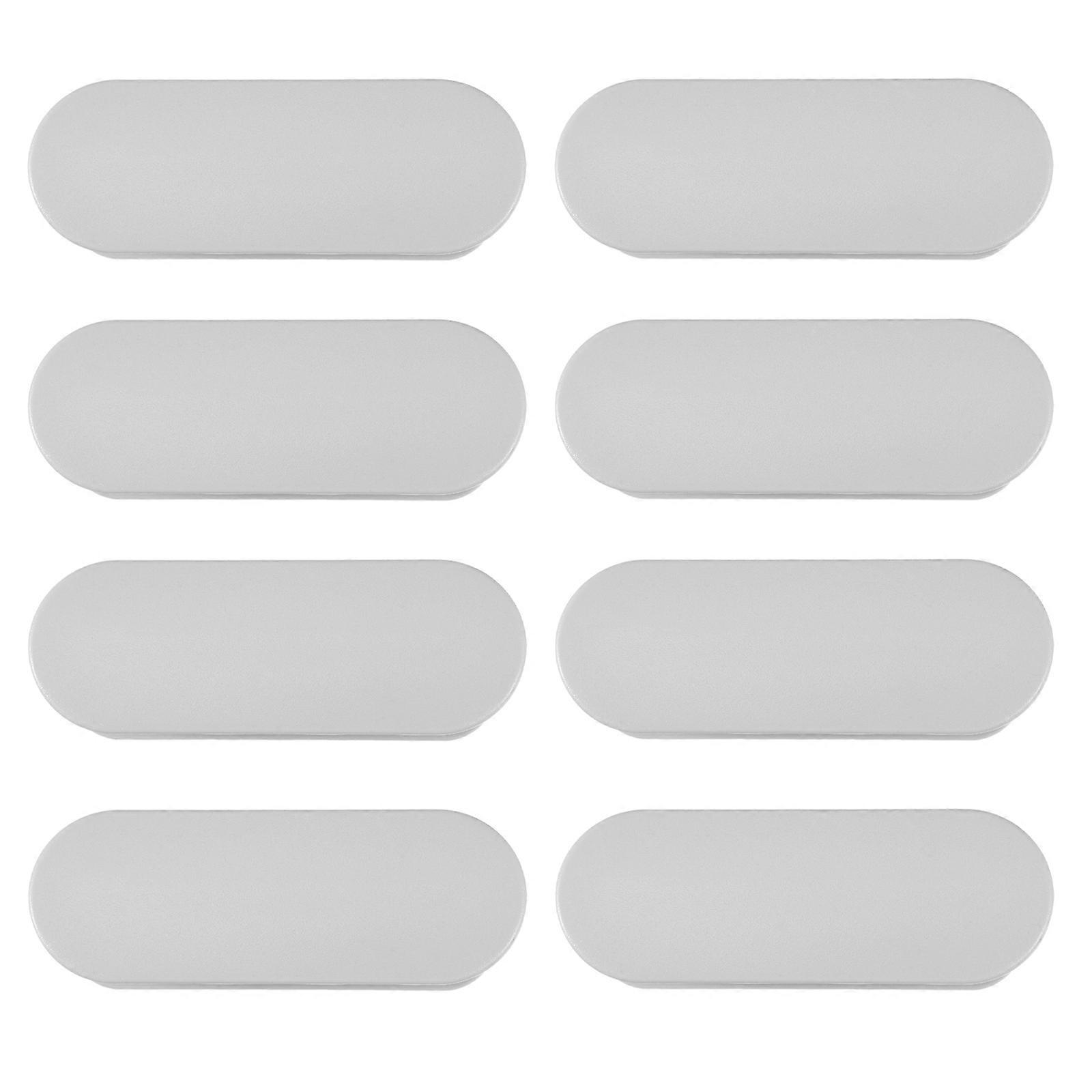 Furniture Door Handles Cabinets Handles Daily Life DIY Enthusiasts 9X3.3X2CM Grey ABS Push and Pull 8Pcs