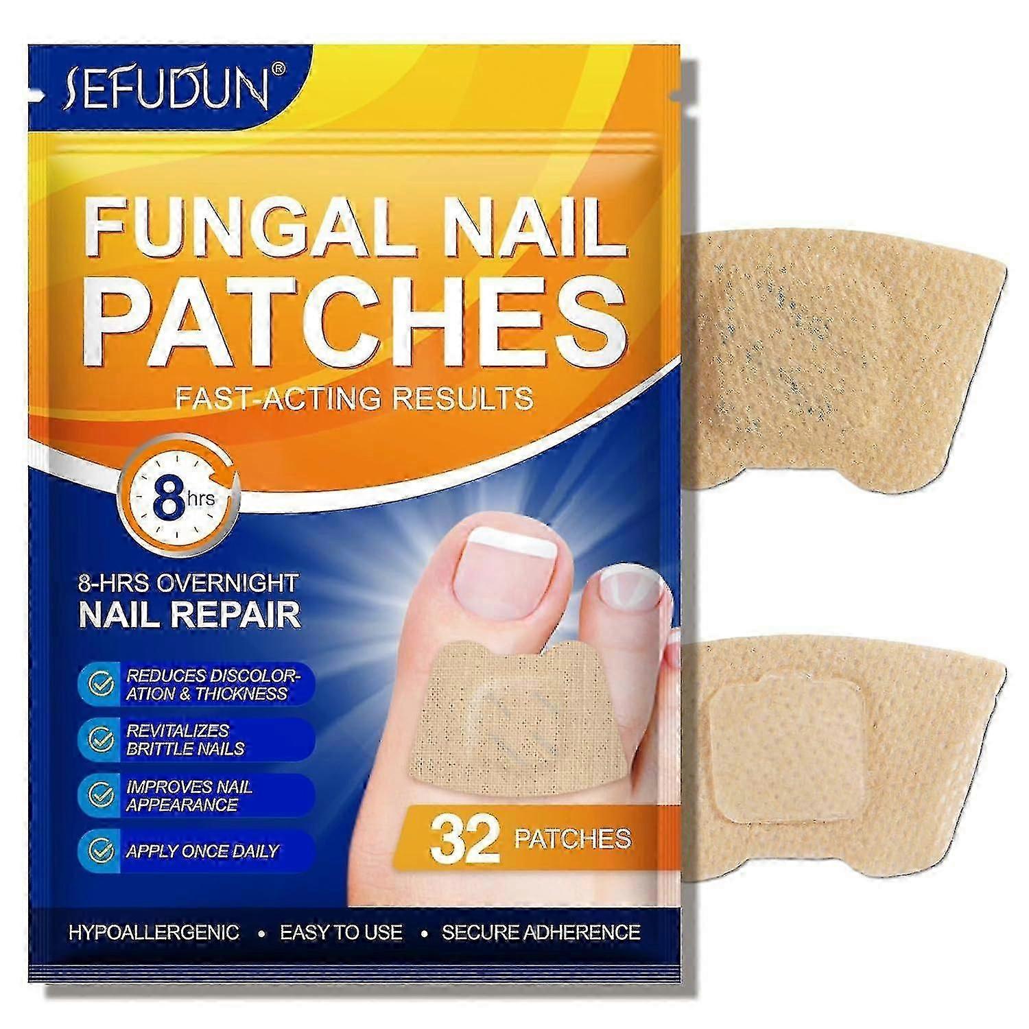 Patch per unghie fungine, cerotti multiuso per il trattamento delle unghie dei piedi per ripristinare le unghie danneggiate e l'aspetto scolorito