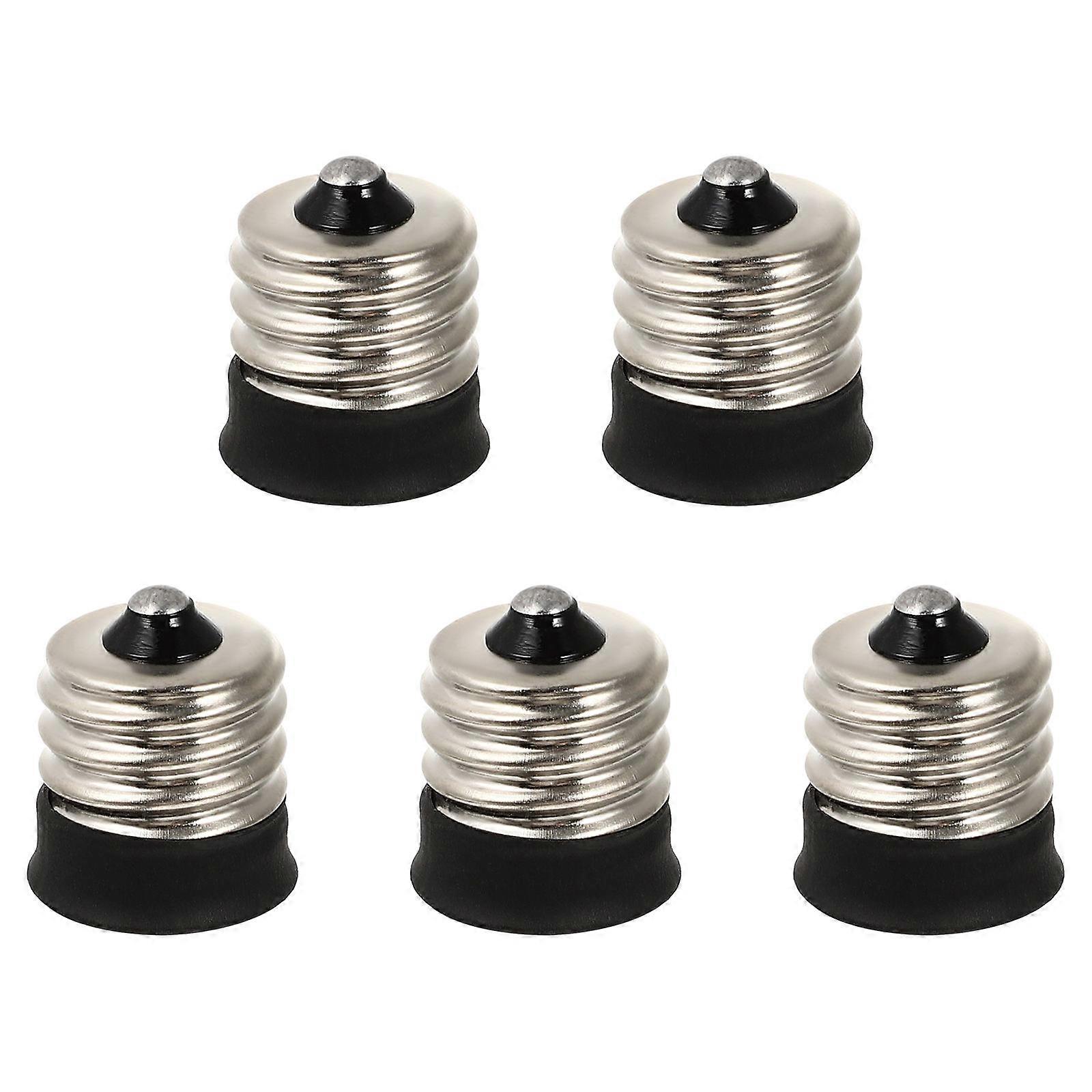 5pcs Durable Adapter Set for LED and Bulb Fittings, Lamp Holder Converter for Safe and Versatile Lighting Use