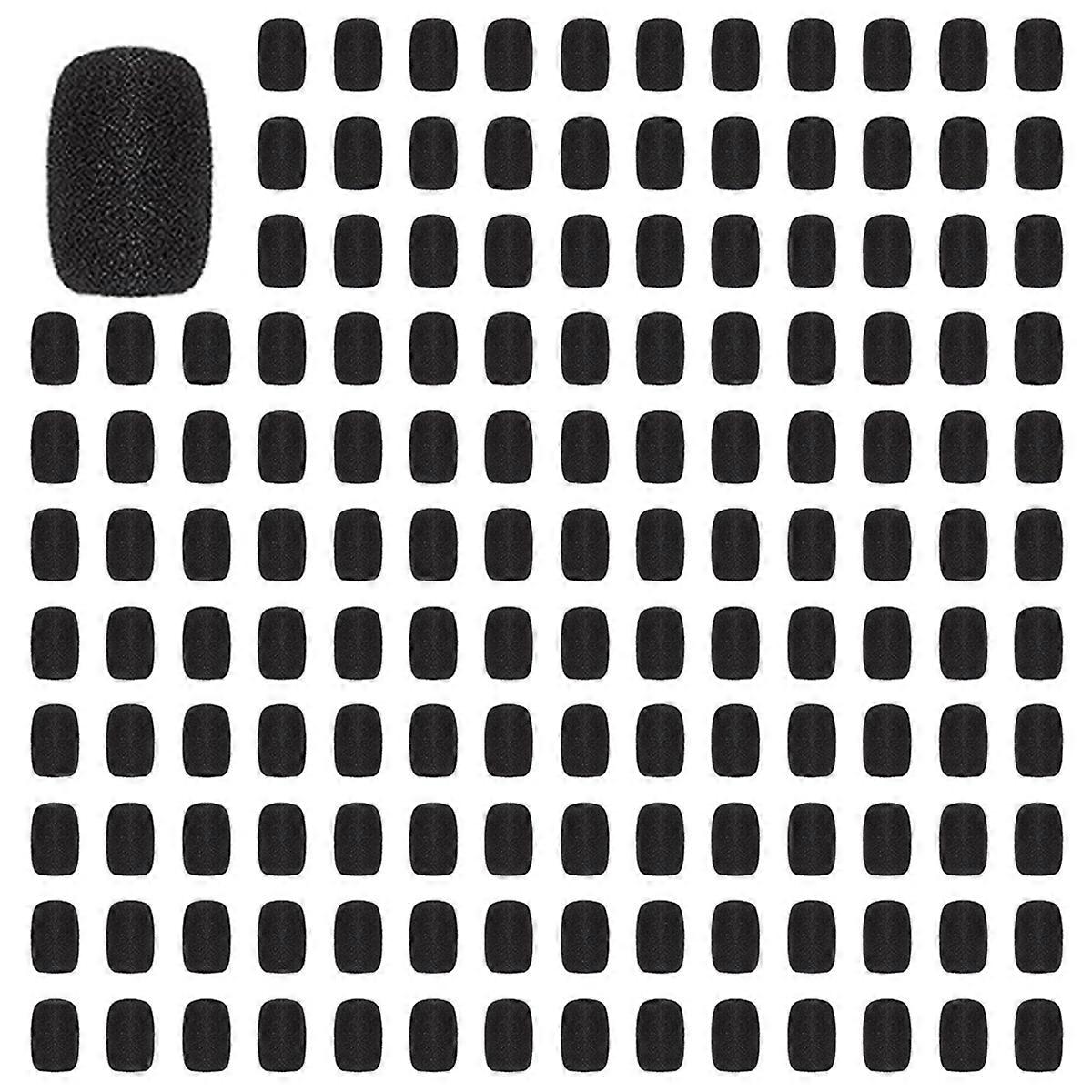 500 Pieces Mini Foam Microphone Windscreen Mic Cover Foam Protection for Small Lapel and Headset Mic
