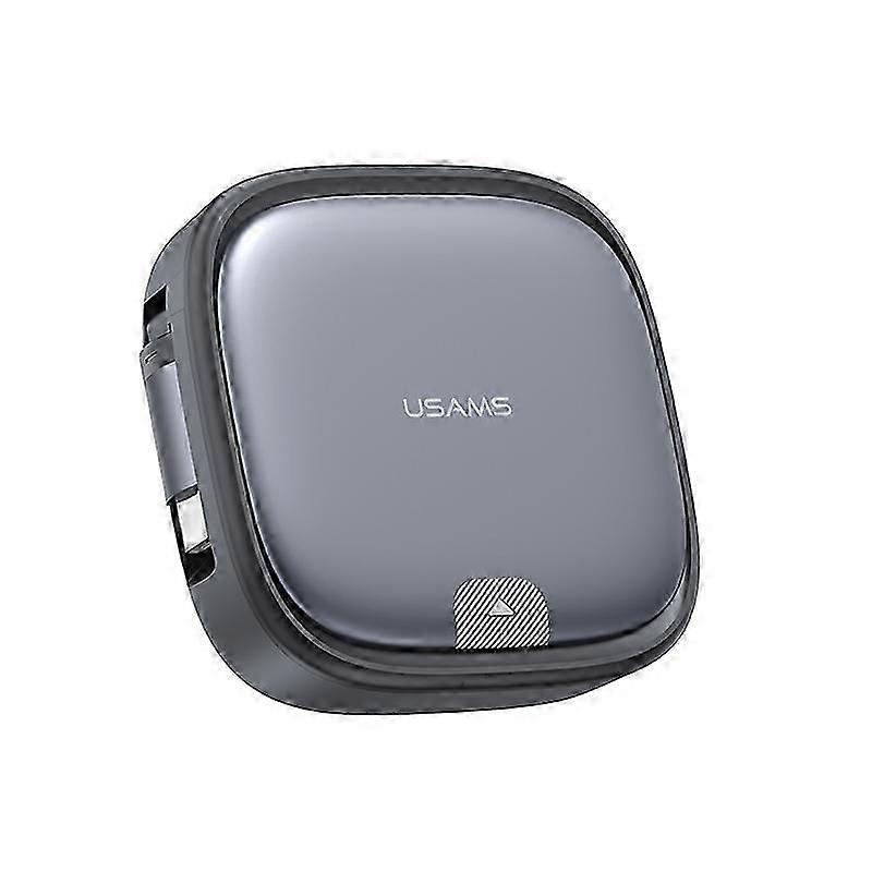 USAMS US-SJ650 U87 60W USB To Type-C To Type-C 8 Pin + Micro USB Multifunctional Telescopic Storage Box Data Cable, Length: 1m-ss