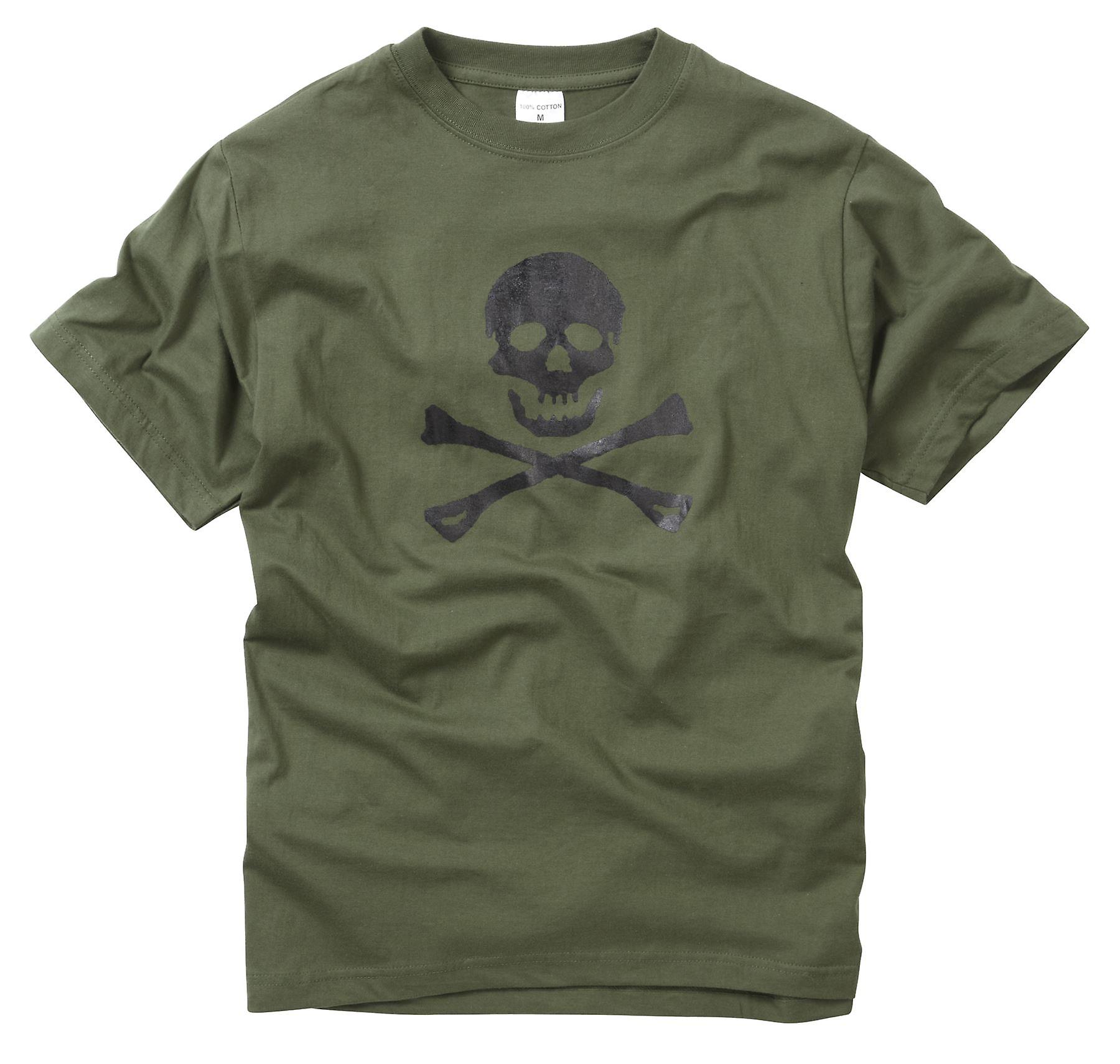 Skull And Crossbone Printed T-shirt 100% Cotton
