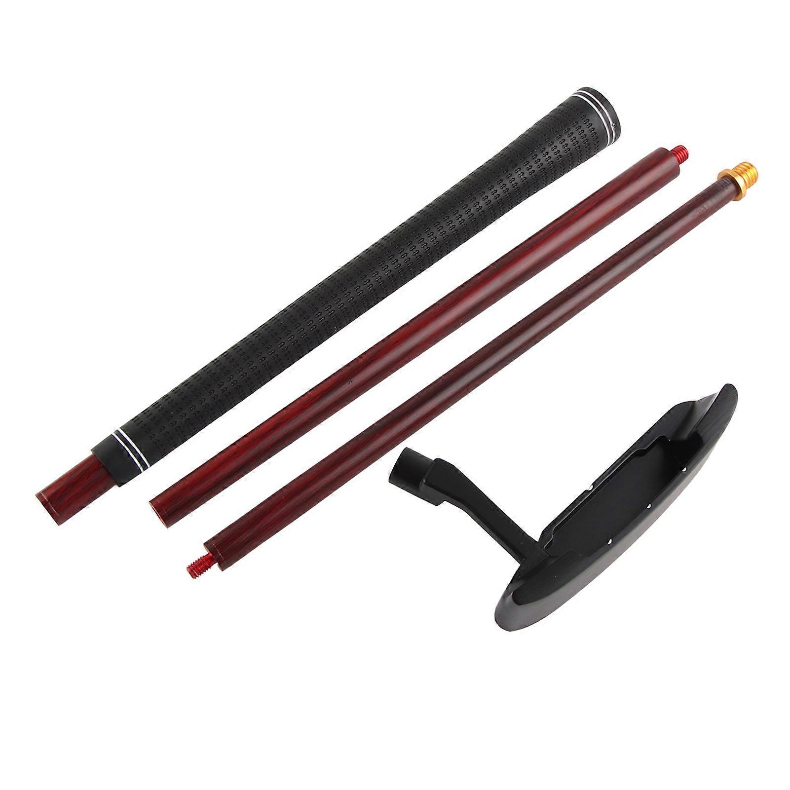 Rosewood Golf Putter Push Rod, Right Handed Three-Section Assembly Accessory, Easy Installation