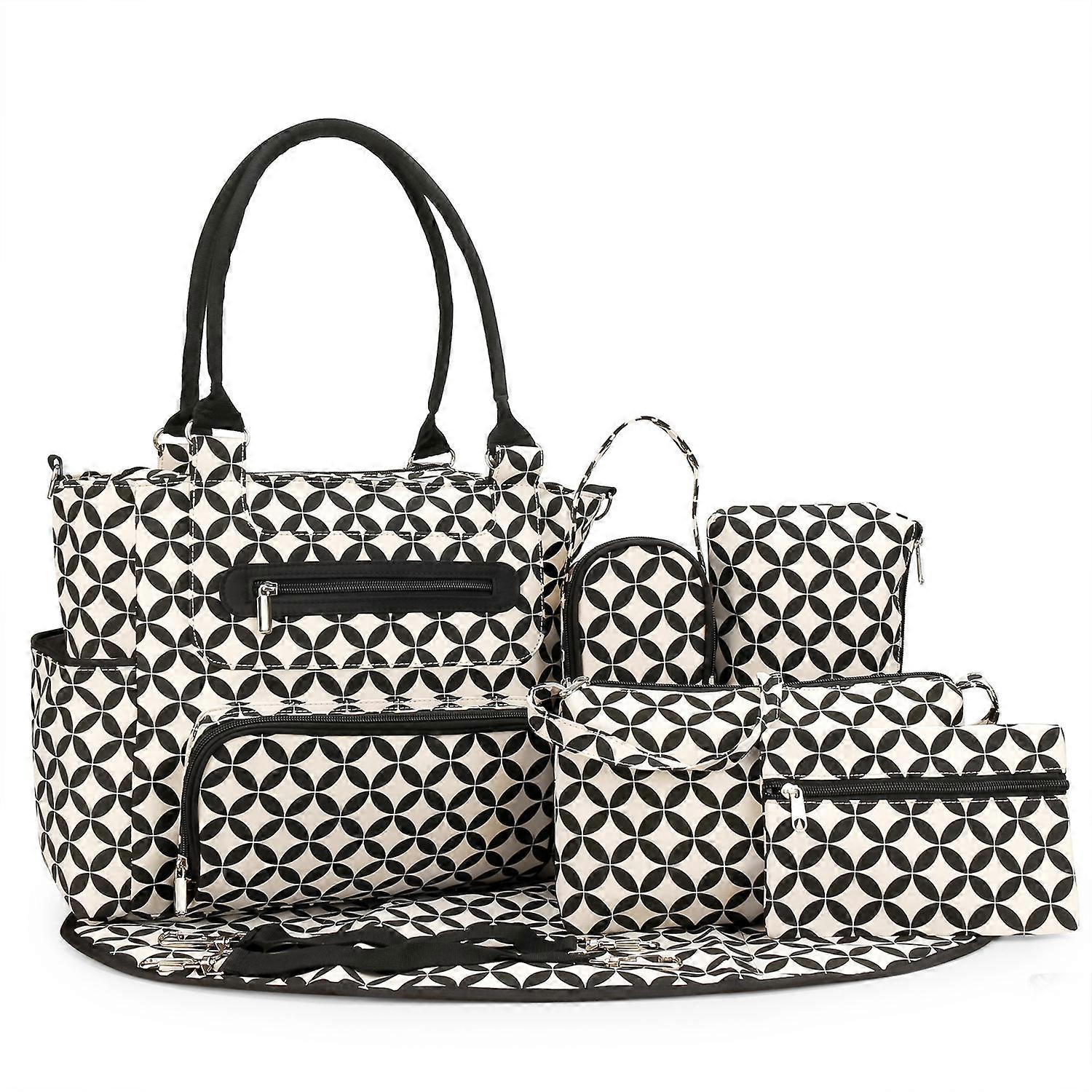 White diaper bag handbag