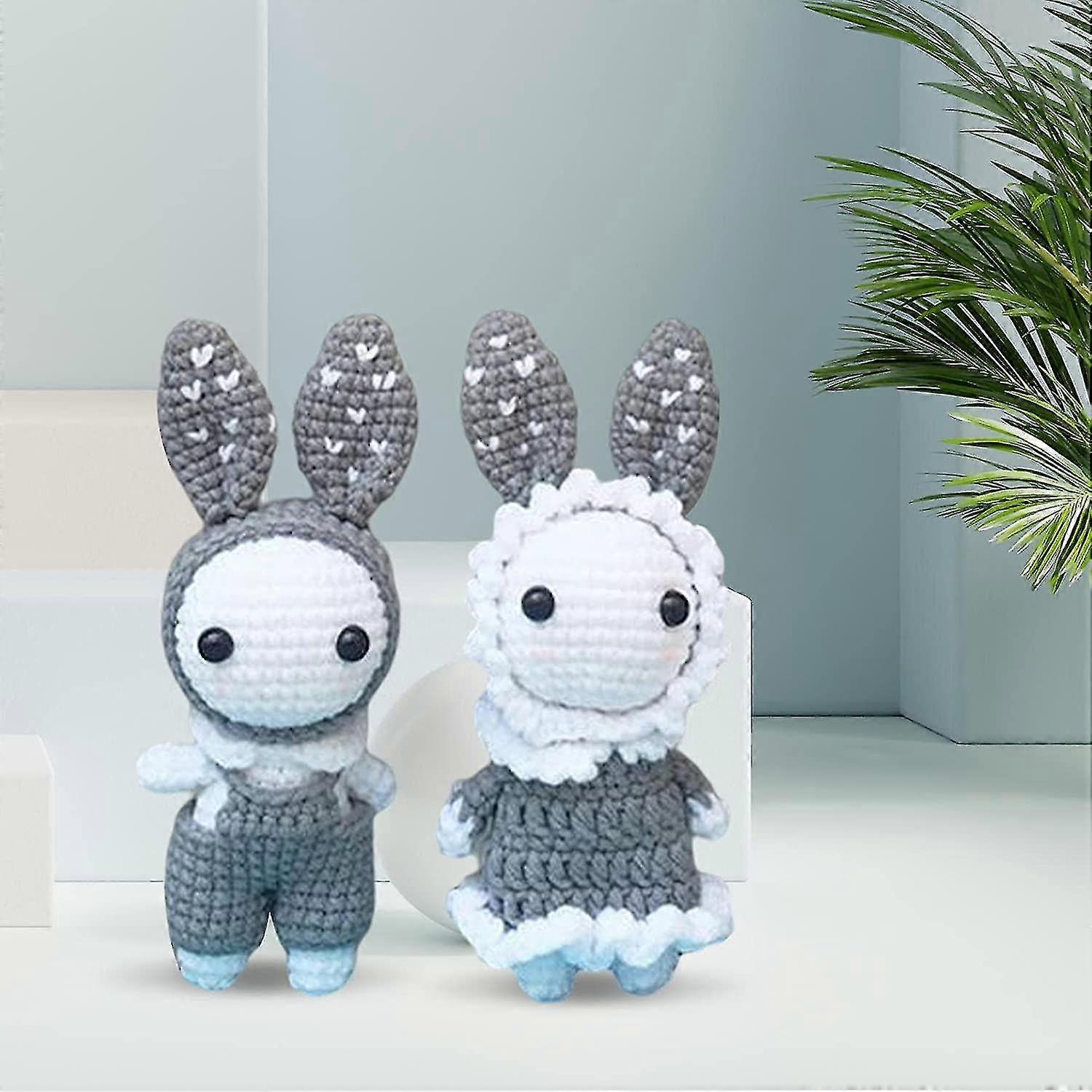 Crochet Starter Pack - Includes Yarn & Hook, Gray, Birthday Gift