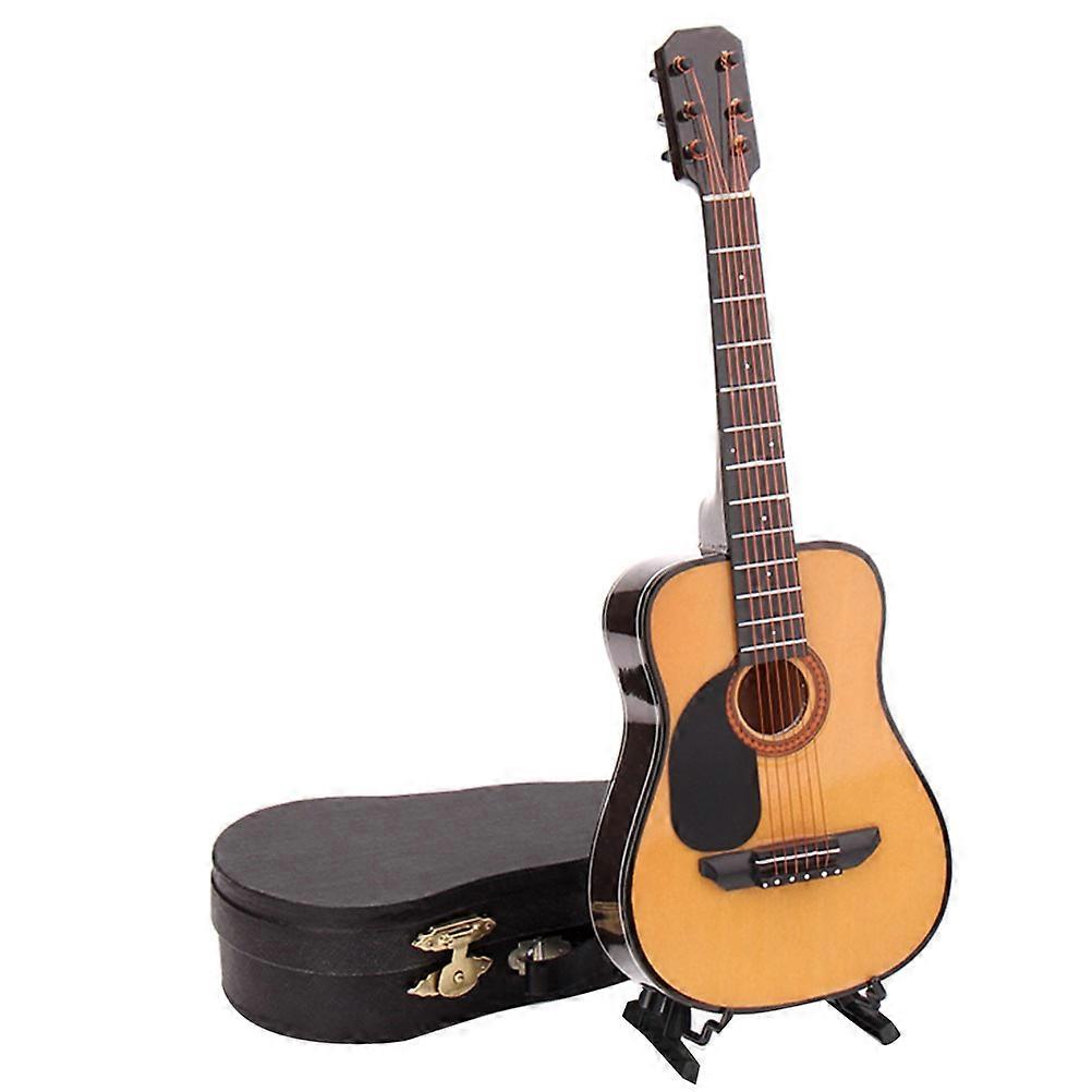 Mini Guitar Model Tiny Guitars Decor Colleagues Assorted Color 10*3cm Decoration 1Pcs