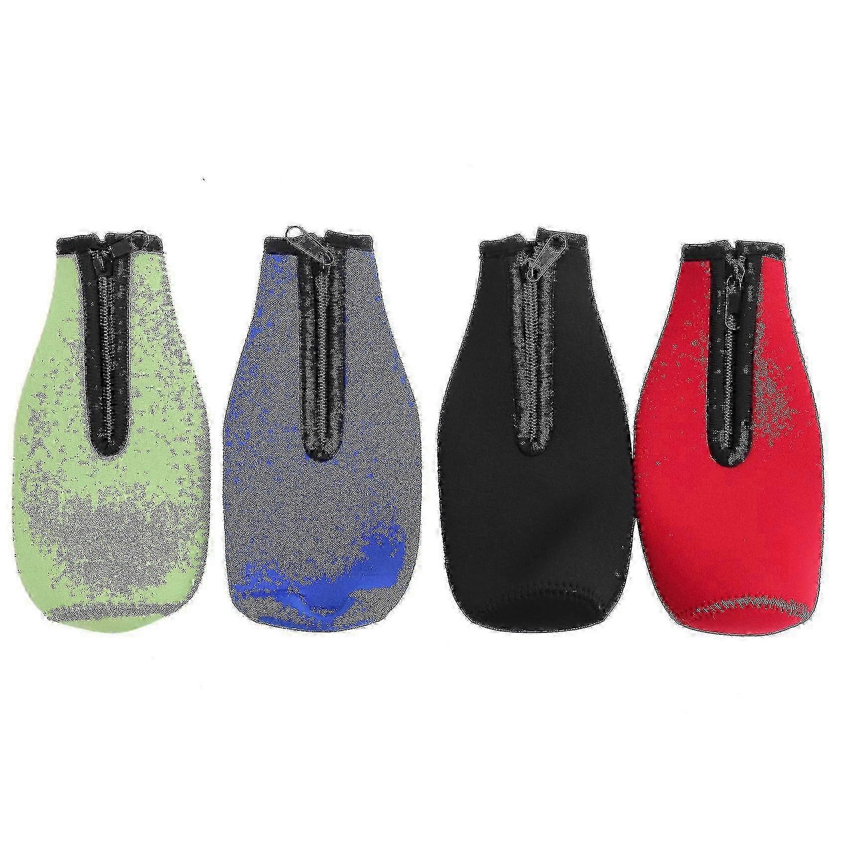 4 Pack Neoprene Bottle Insulator Sleeve for Cold Drinks