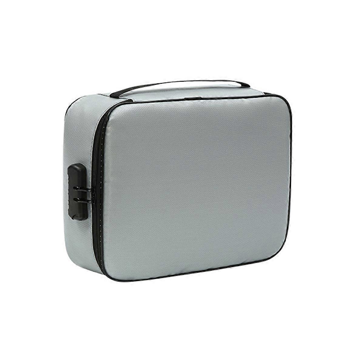 Travel Organizer Fireproof Document Bag File Storage Case Daily Use Rectangular Modern 1Pcs