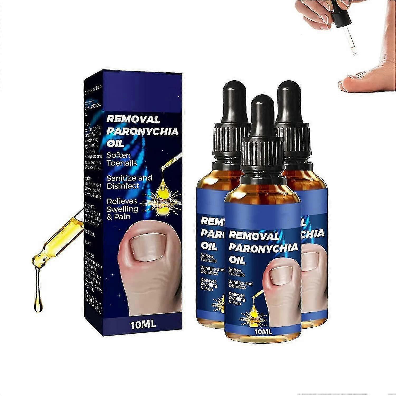 Huile de paronychie d’enlèvement des ongles, huile de traitement des ongles incarnés, huile de soin des ongles pour enlever la paronychie tw