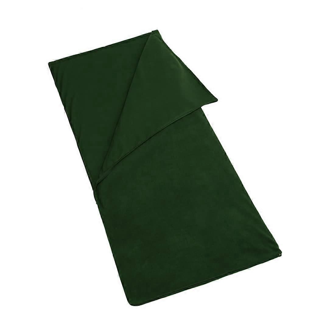 Silky Ultralight Sleeping Sack Fleece Sleeping Bag Liner Envelope Style Zippered Camping Sheet Regular Size Backpacking