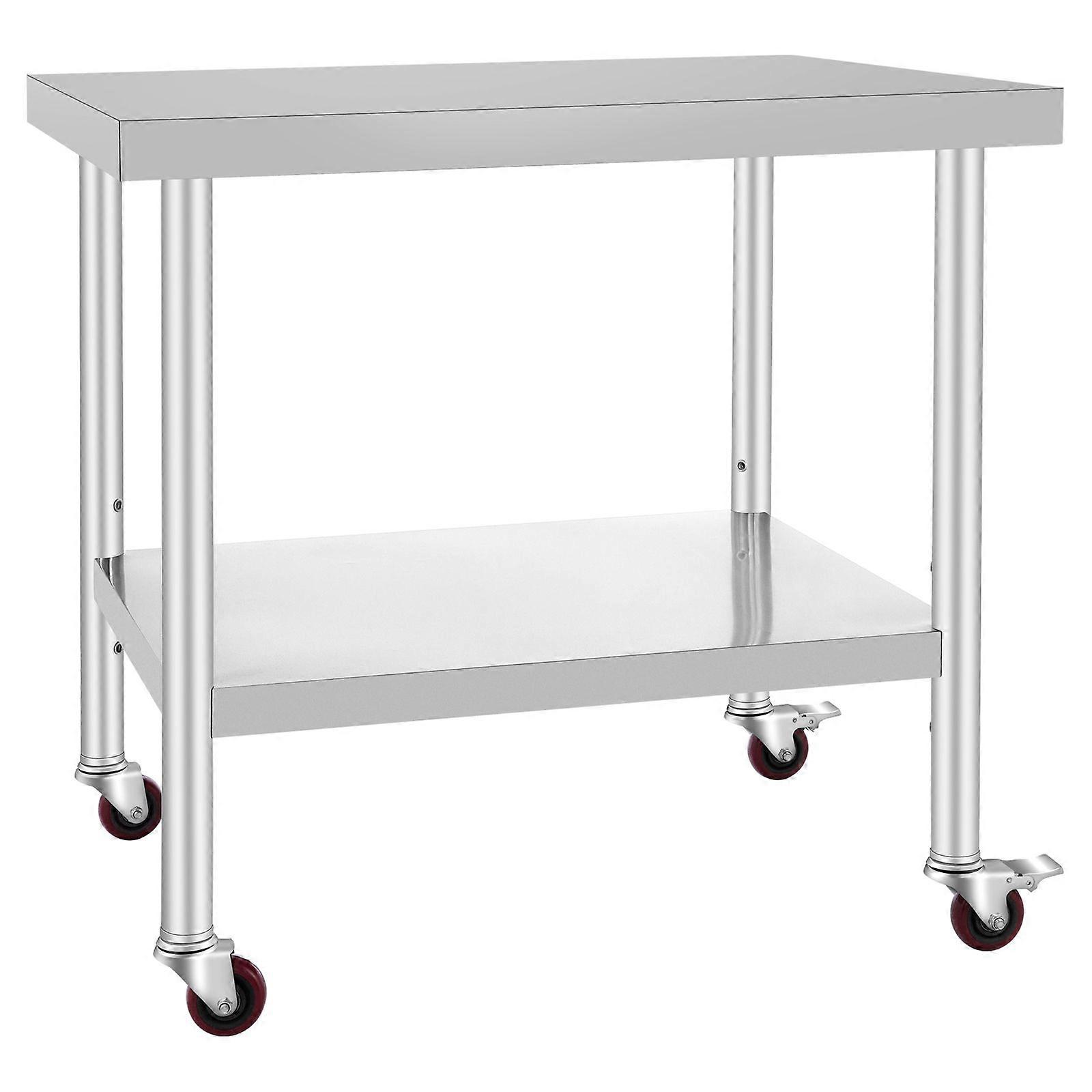 Commercial Stainless Steel Catering Work Table 30x36" Kitchen Work Bench