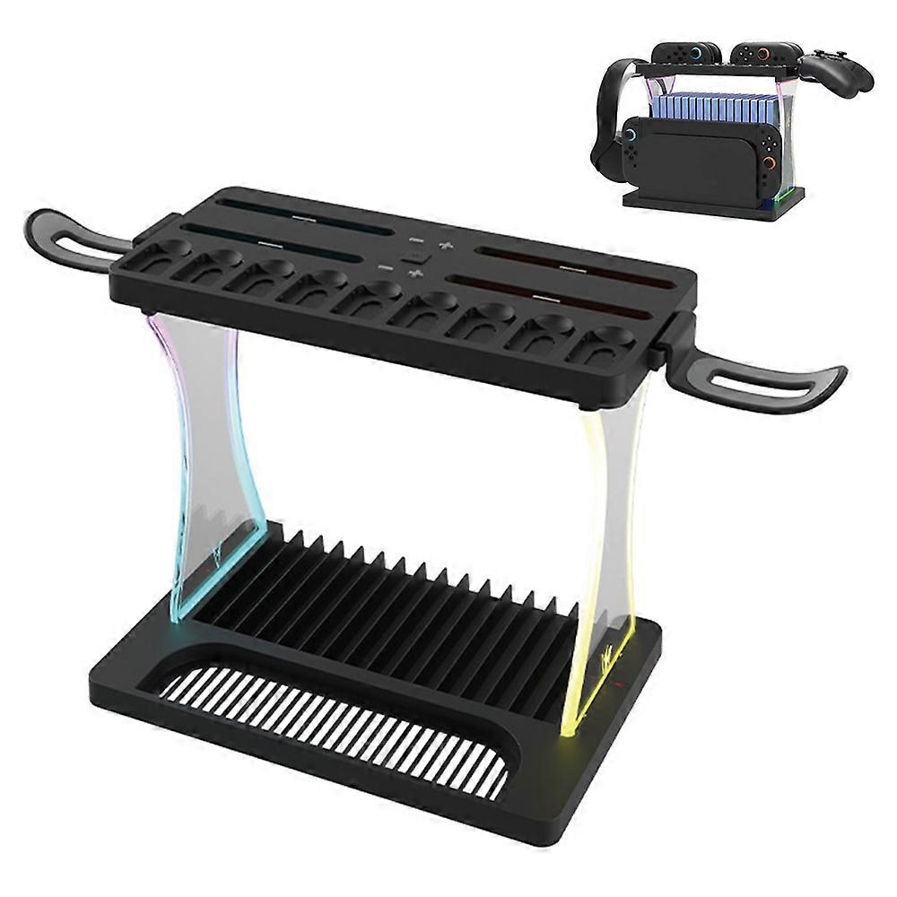 HBS-2806 Compatible For Nintendo Switch 2 Console Storage Rack Joy-Con Controller Charging Station Headset Holder Game Card Organi