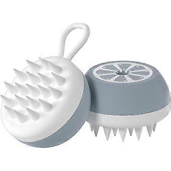 Silicone Pet Bath Brush, Pet Grooming Massage Comb for Cats and Dogs, Beauty Cleaning (Grey massage head)