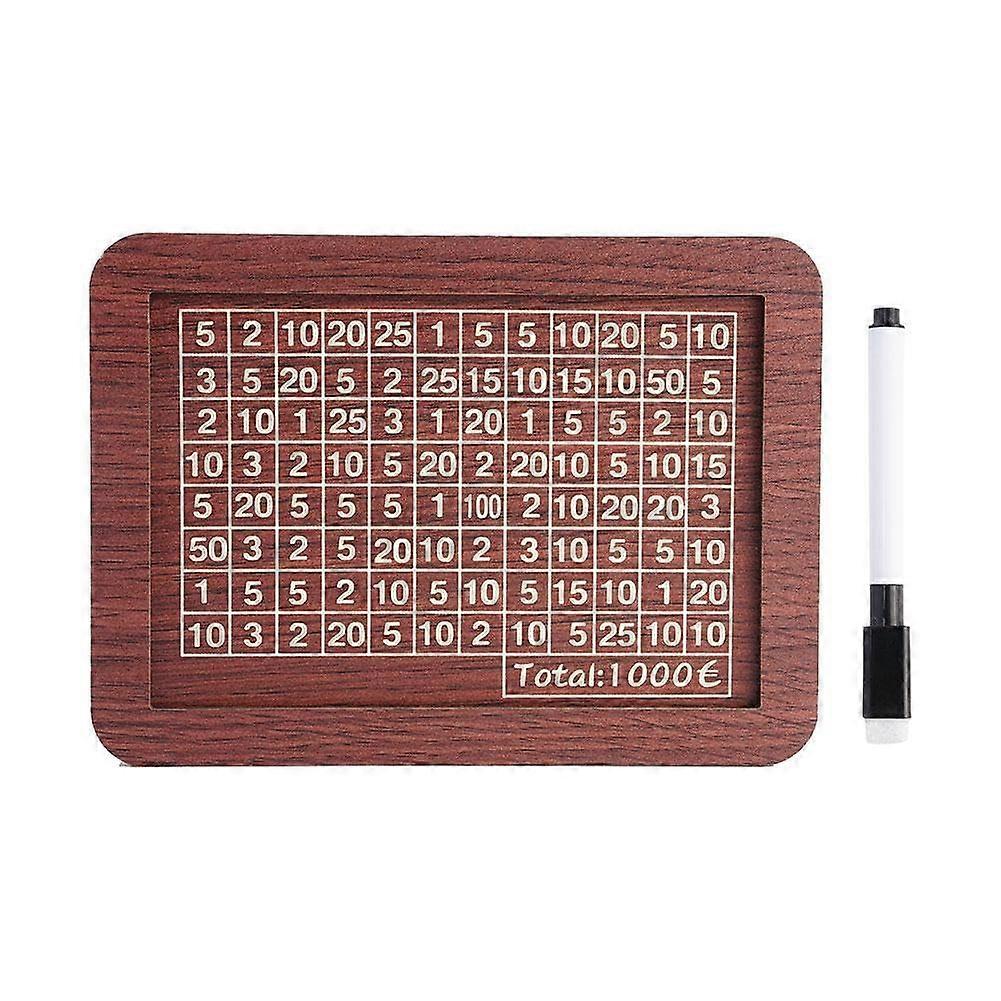 Cash Vault Wooden Savings Box, Money Saving Challenge Box, Wooden Money Box, Money Box, Money Box, Money Box 1000.