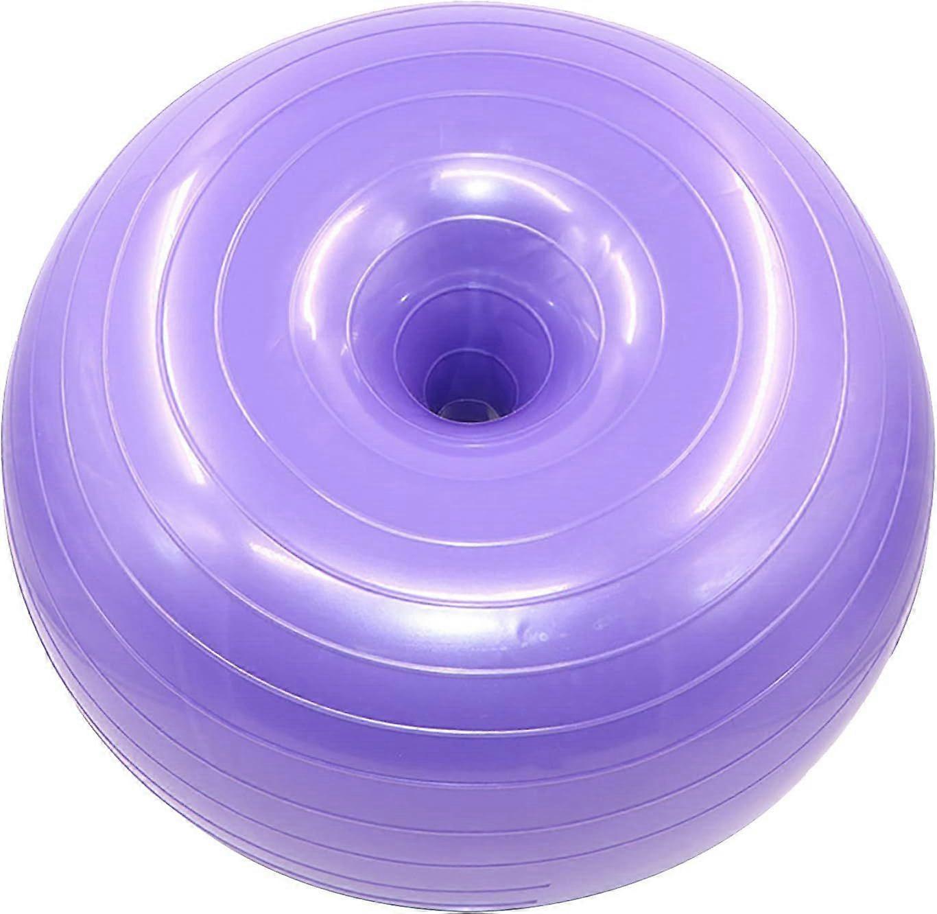 Balancing Gymnastics Ball, Donut Ball with Air Pump, Donut Exercise, Swiss Stability Ball, Firm Spring Ball for Yoga, Pilates and Balance Training in