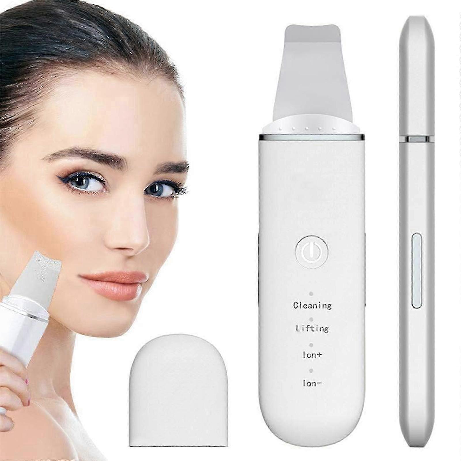 Blackhead Remover Pore Cleaner With 4 Modes, Ultrasonic Skin Scrubber, Facial Massager, Skincare Peeling Tool with USB Plug