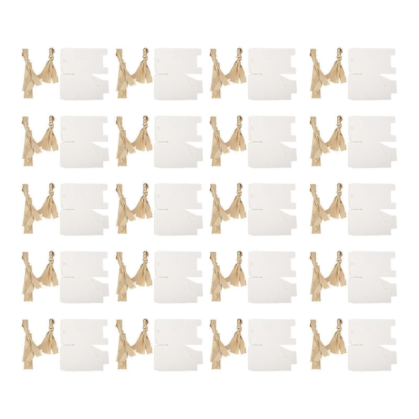 2025 Dernier Modèle 20sets Coffrets Cadeaux Rustique Blanc Recyclable Réutilisable