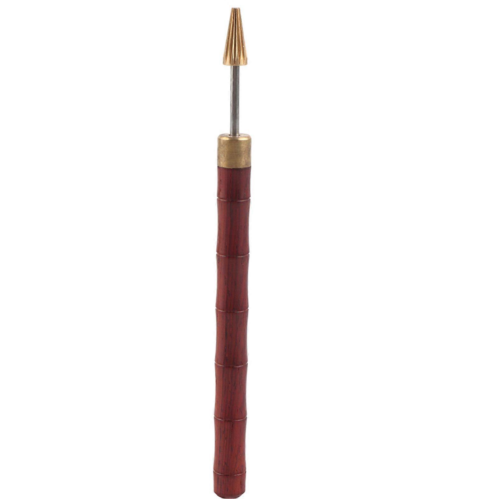 2025 Latest Model Edge Oil Pen Red Sandalwood Handle Brass Head with Double