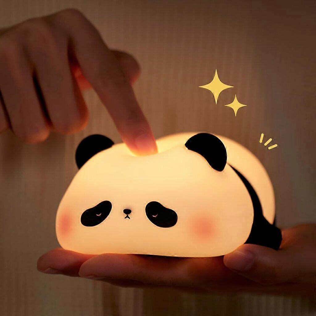 USB Rechargeable Panda Silicone Night Light with Timer and Dimmable Modes