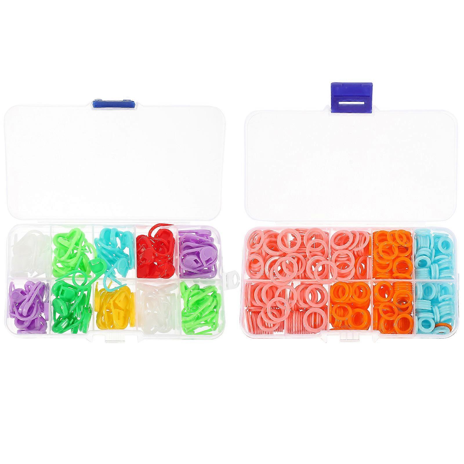 Here's a polished product title and description for your **2 Boxes Crochet Stitch Markers with Durable Clips**:
### **Product Title:**
**2 Boxes