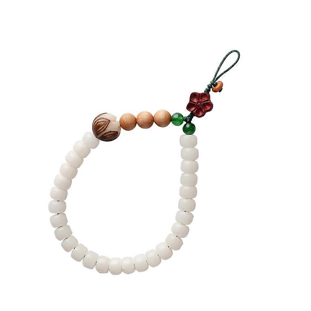 White Plastic Cellphone Wrist Rope for Hiking Biking Jogging with Smooth Surface and Comfortable Fit 1pc