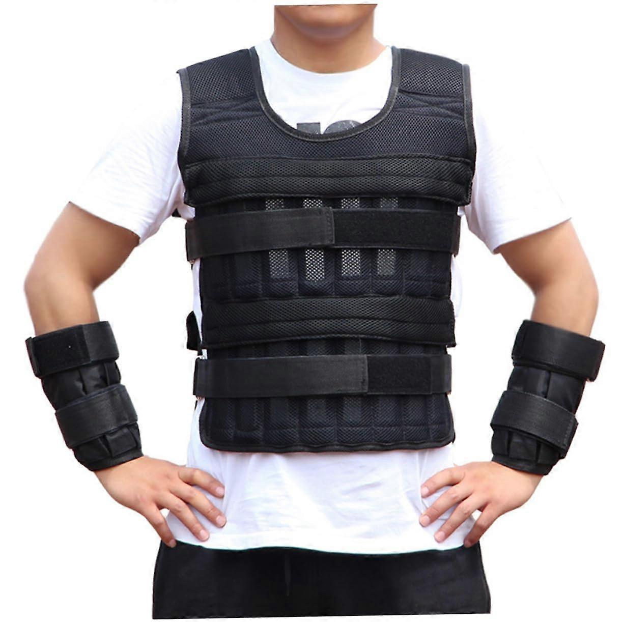 1 Set Weighted Vest for Fitness Training Adjustable Sports Equipment for Men Women for Jogging Walking and Strength Training Weight Strips