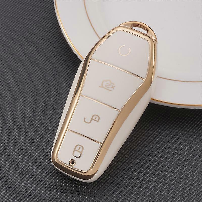 BYD Atto 3 Han EV ドルフィン リモコン プロテクト カバー オート アクセサリー用 4 ボタン TPU カー キー ケース~02359