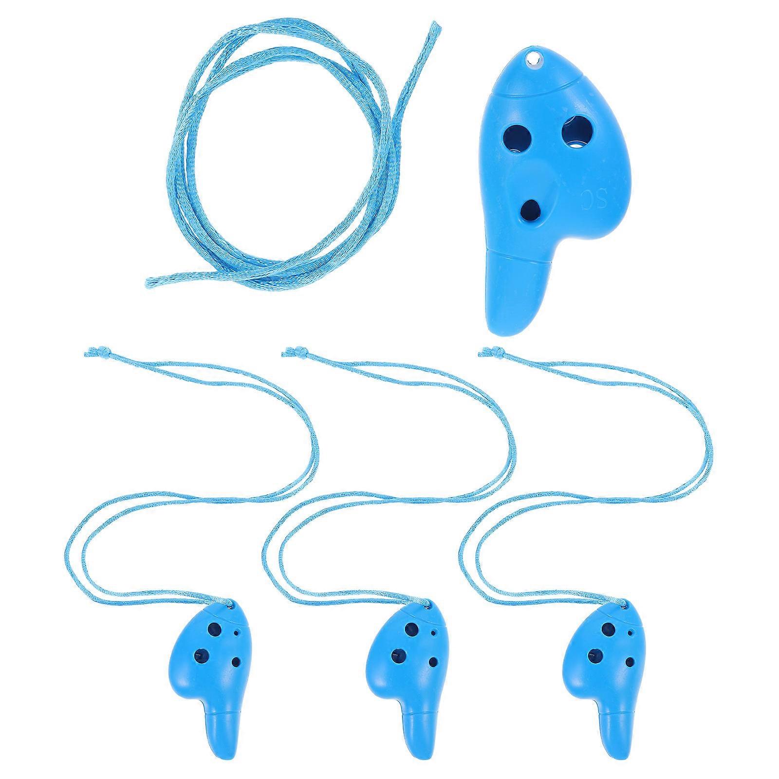 4pcs Mini Ocarina Set Lightweight Portable Musical Instrument for Kids and Beginners Practice
