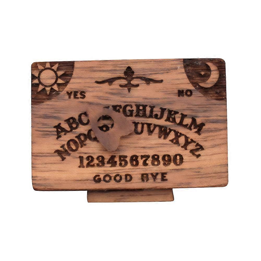 Wooden Board with Drawer for Fortune Telling, Talking Ghost Board, Halloween Decoration, 1 Piece