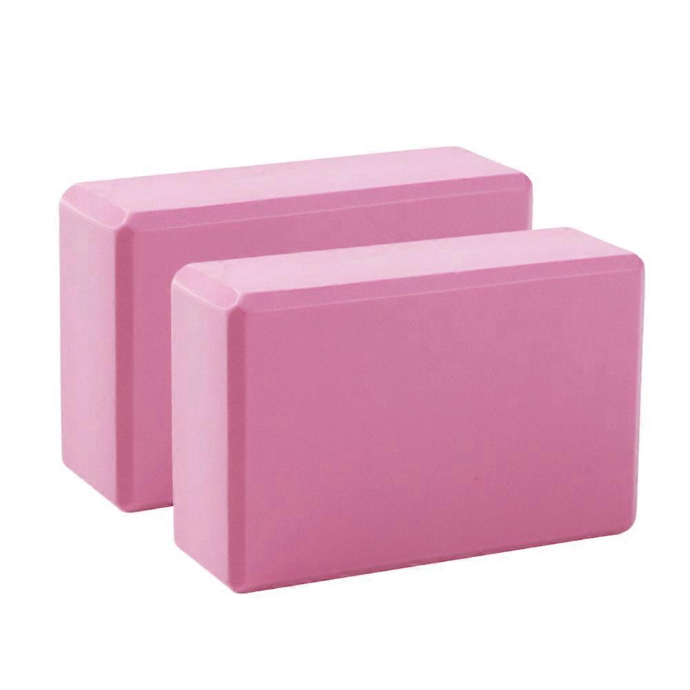 Dance Practice Block Yoga Brick Balance Posture Correction Fitness Pink 9 1×5 9×3In EVA 2Pack