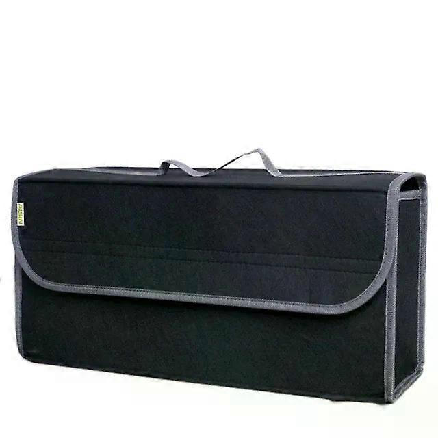 Car Trunk Organizer Soft Felt Storage Box Large Anti Slip Compartment Boot Storage Organizer Tool Bag Car Storage Bag