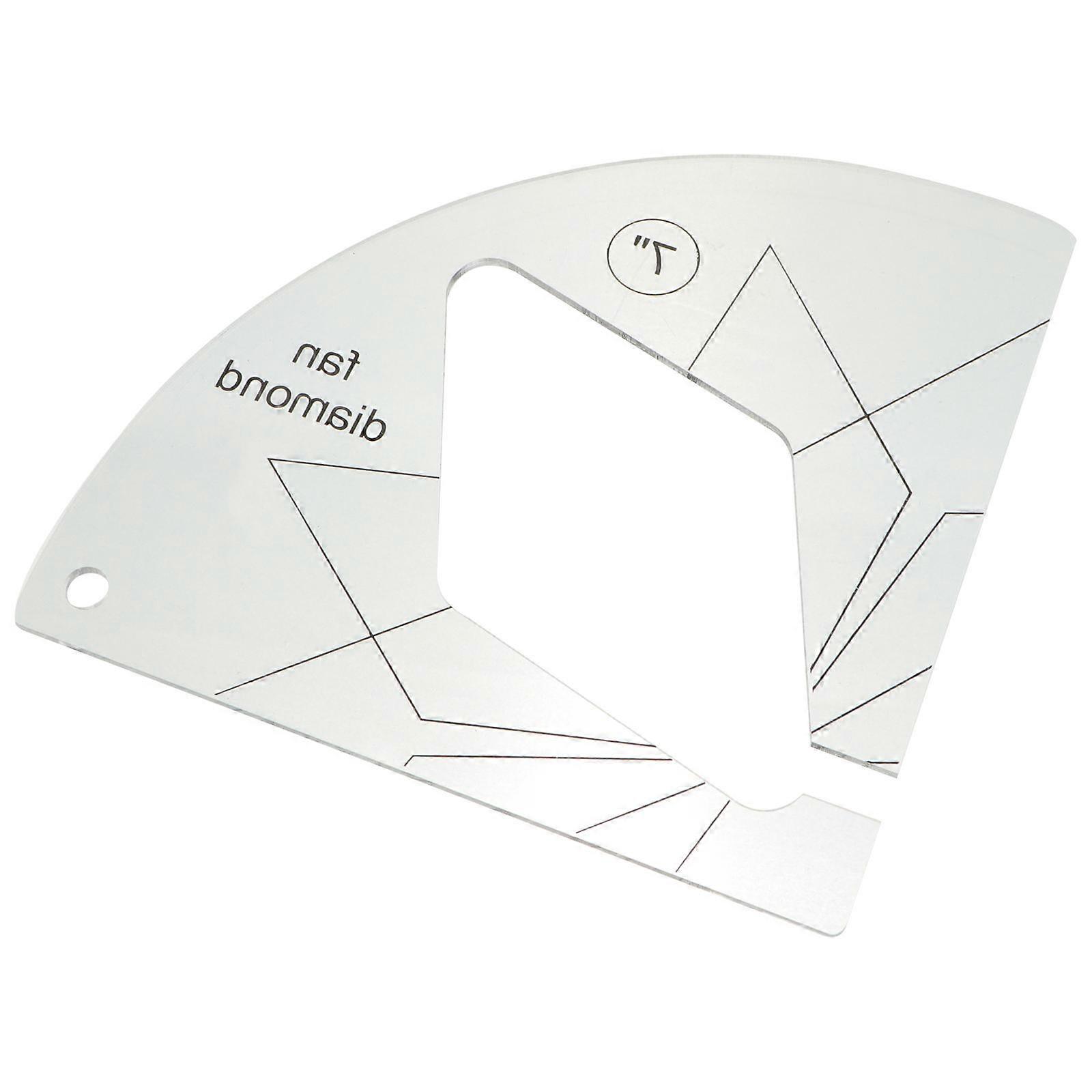 Transparent Sewing Tools Square Shape Quilting Ruler Simplify Sewing Work Multi 14X14CM 1Pack