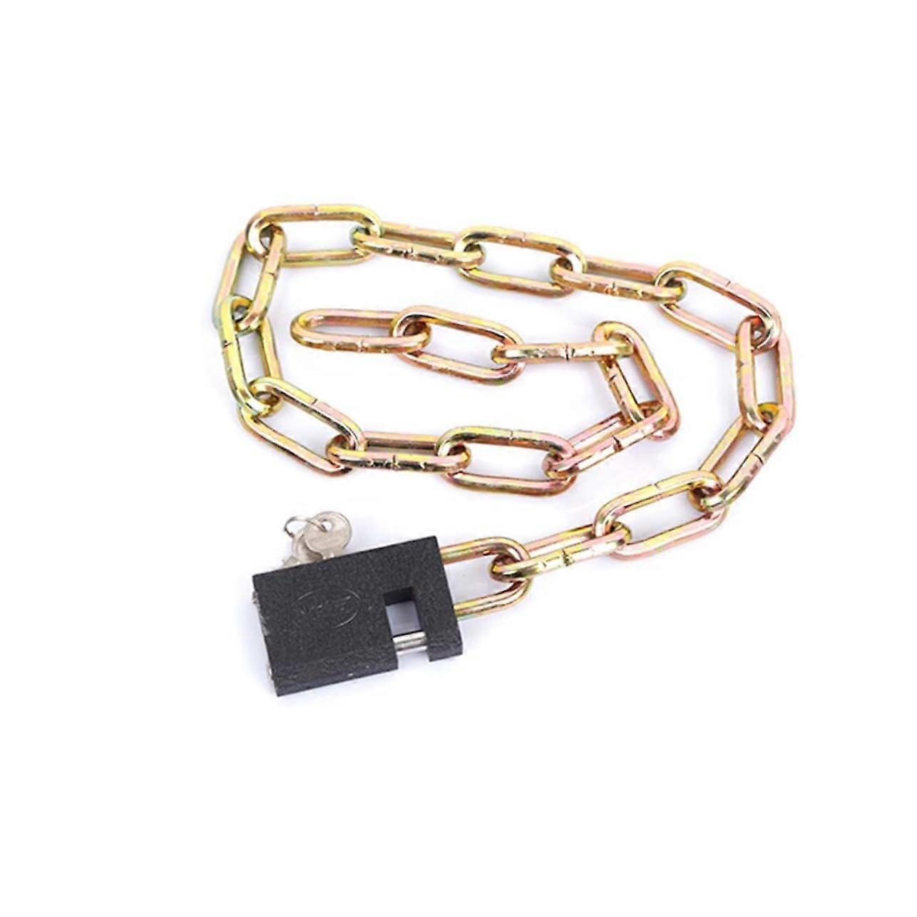 1piece segmented chain lock for bicycles and motorcycles, security theft protection, robust design, hardened for garages and doors