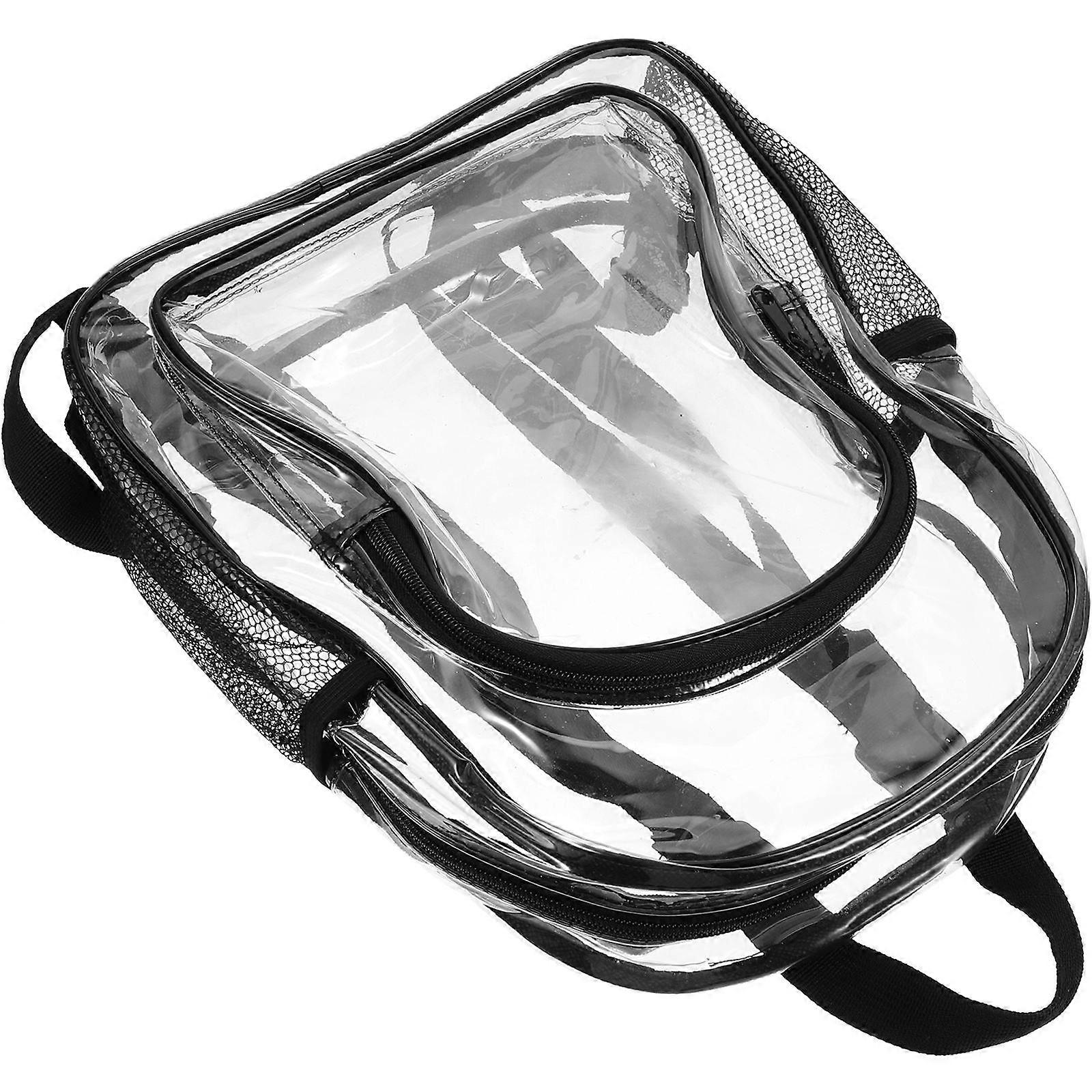 Adjustable Shoulder Strap Clear Backpack For Daily Use PVC Material 1Pcs